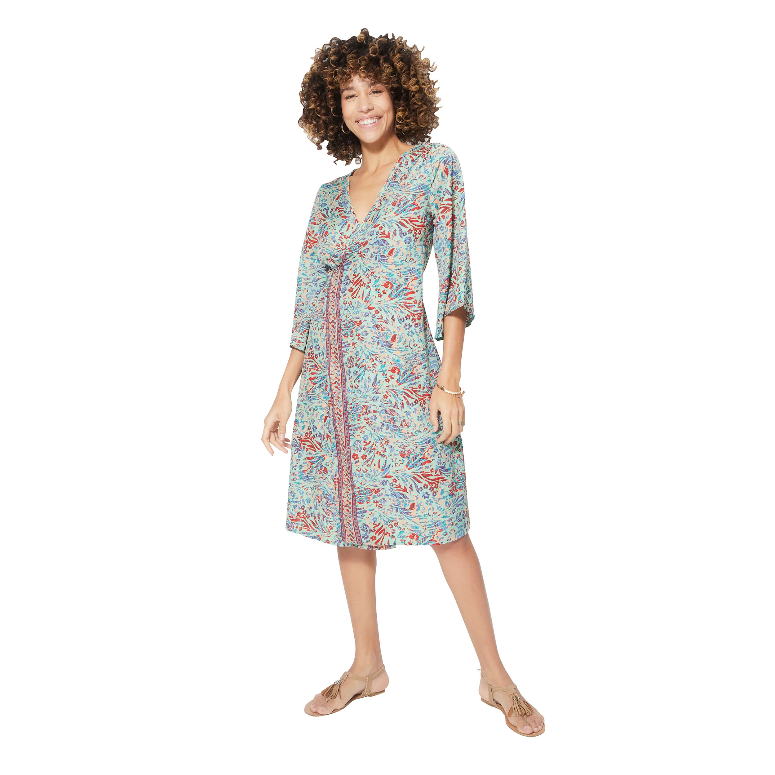 Robe été mi-longue manches 3/4 Enrico - Petit Prix ! - Akoustik Online