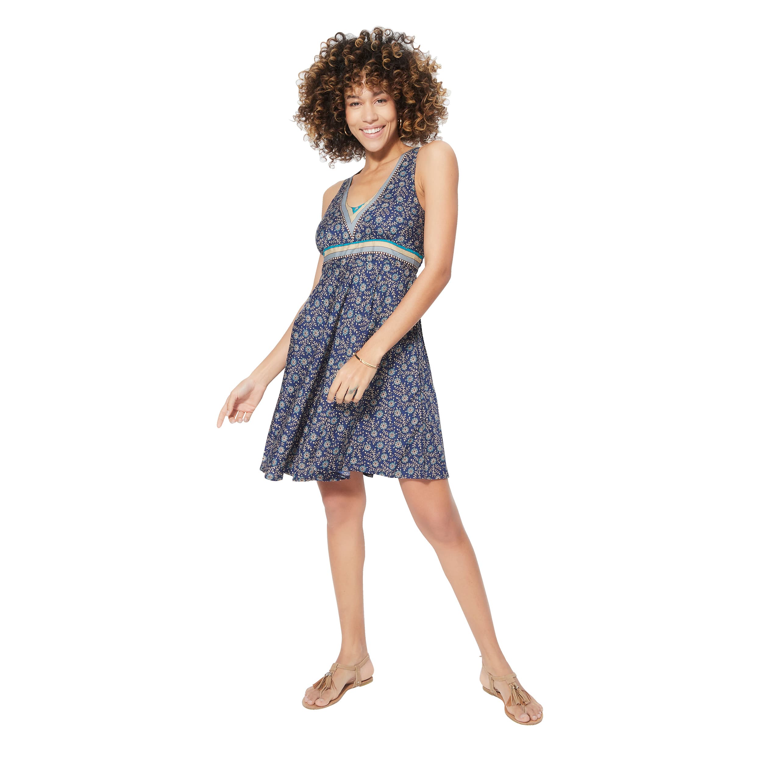 Robe été courte sans manches Locke - 100% polyester - Akoustik Online