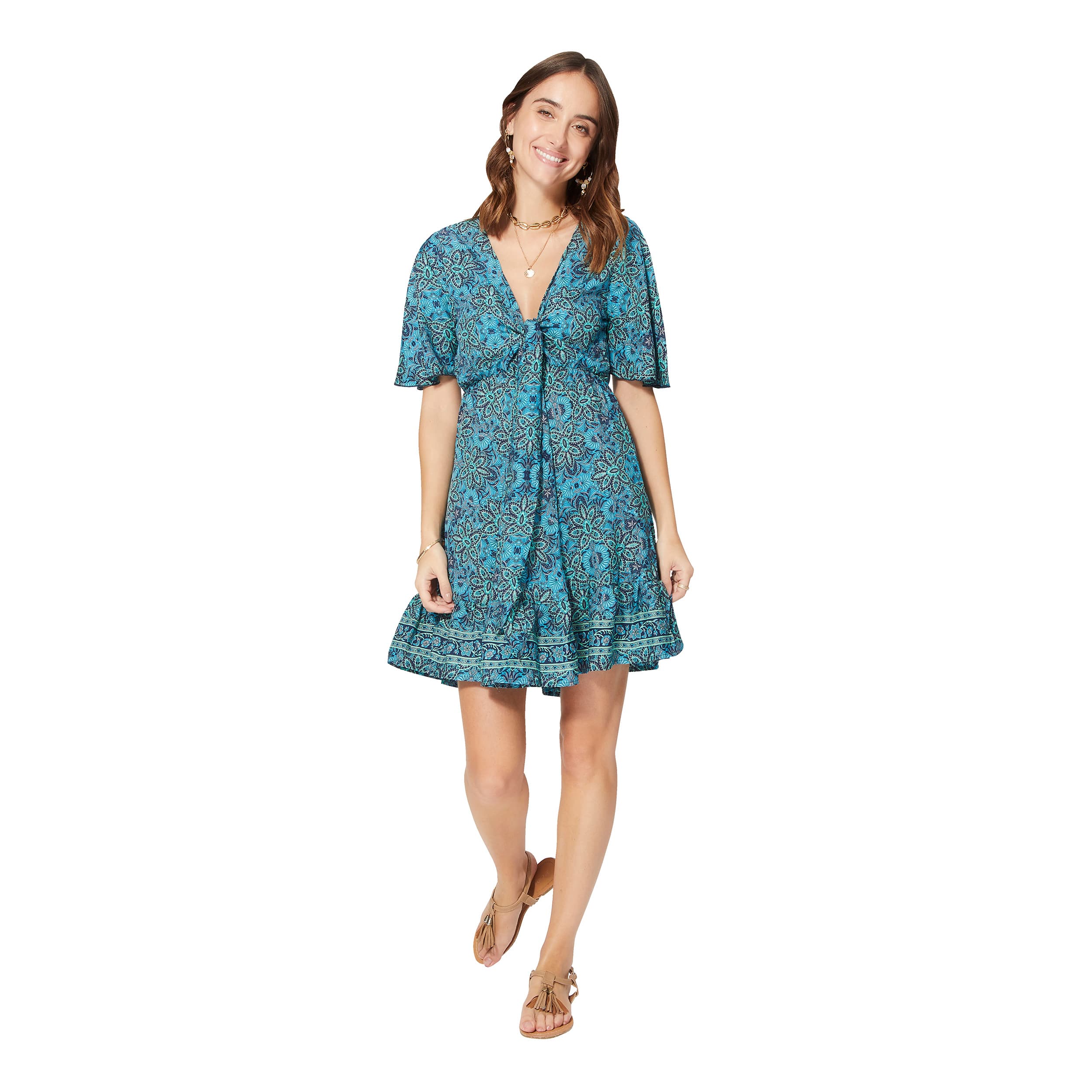 Robe été courte manches courtes Radegonde - Akoustik Online