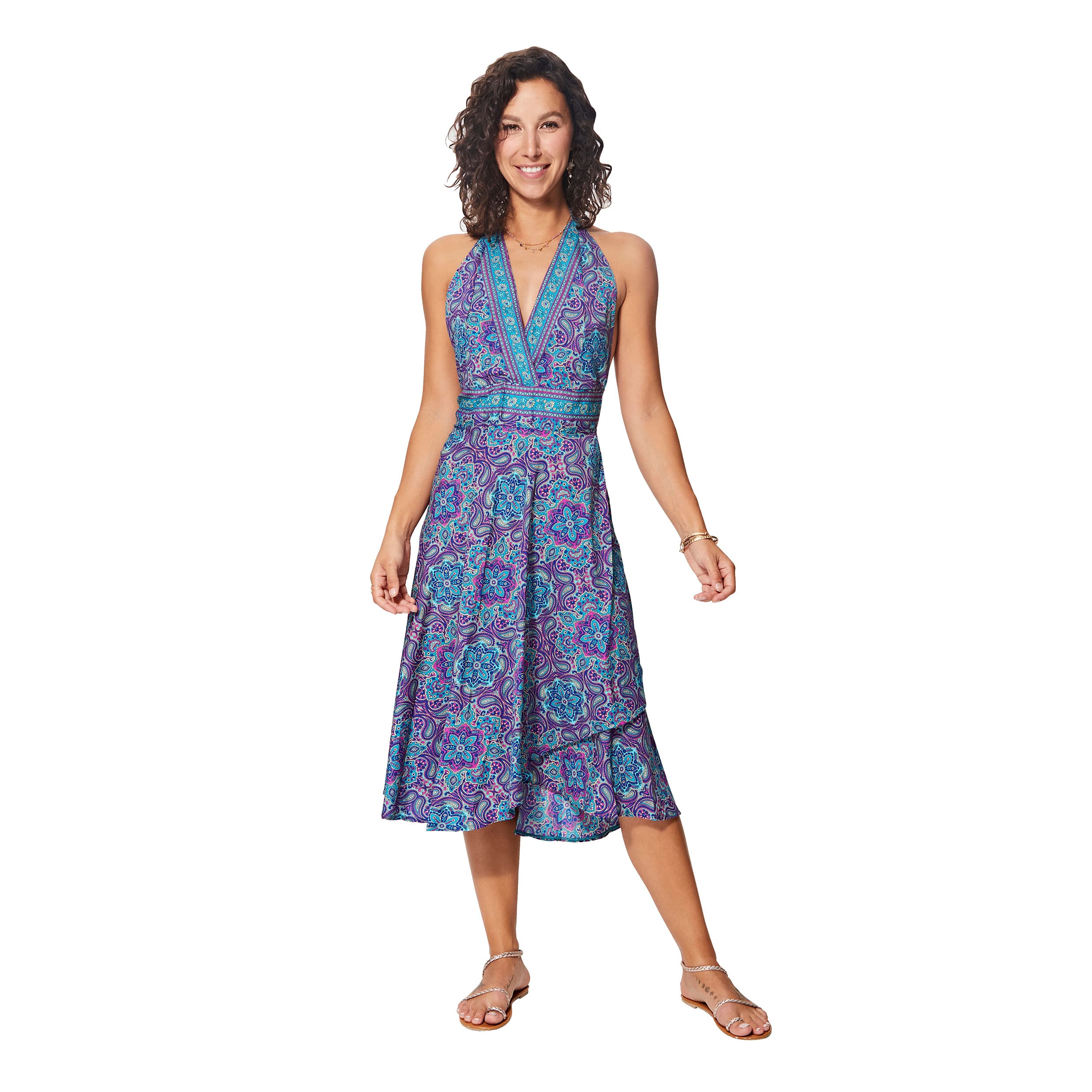 Robe été courte sans manches Wlodek - 100% polyester - Akoustik Online