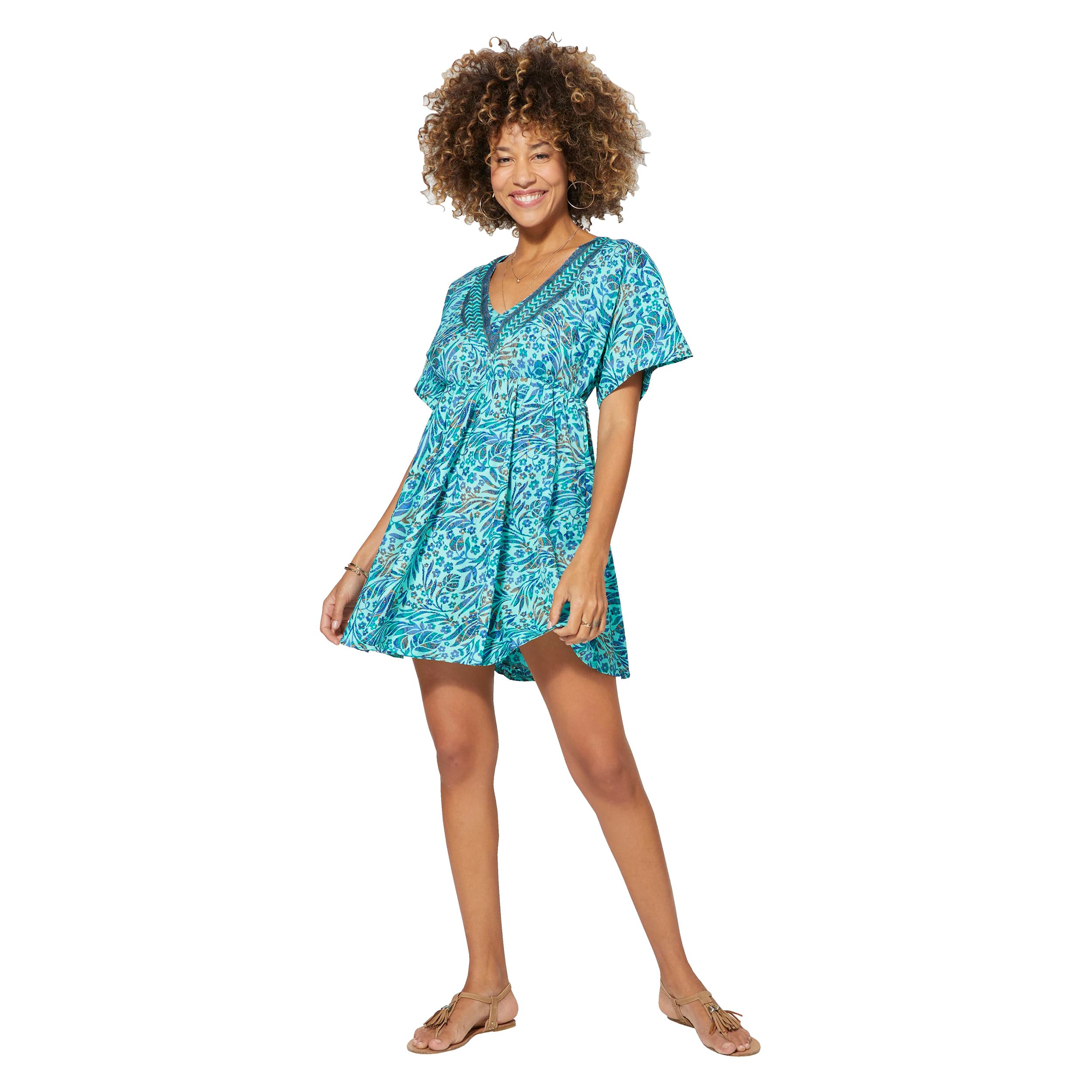 Robe été courte manches courtes Syntyche - Akoustik Online