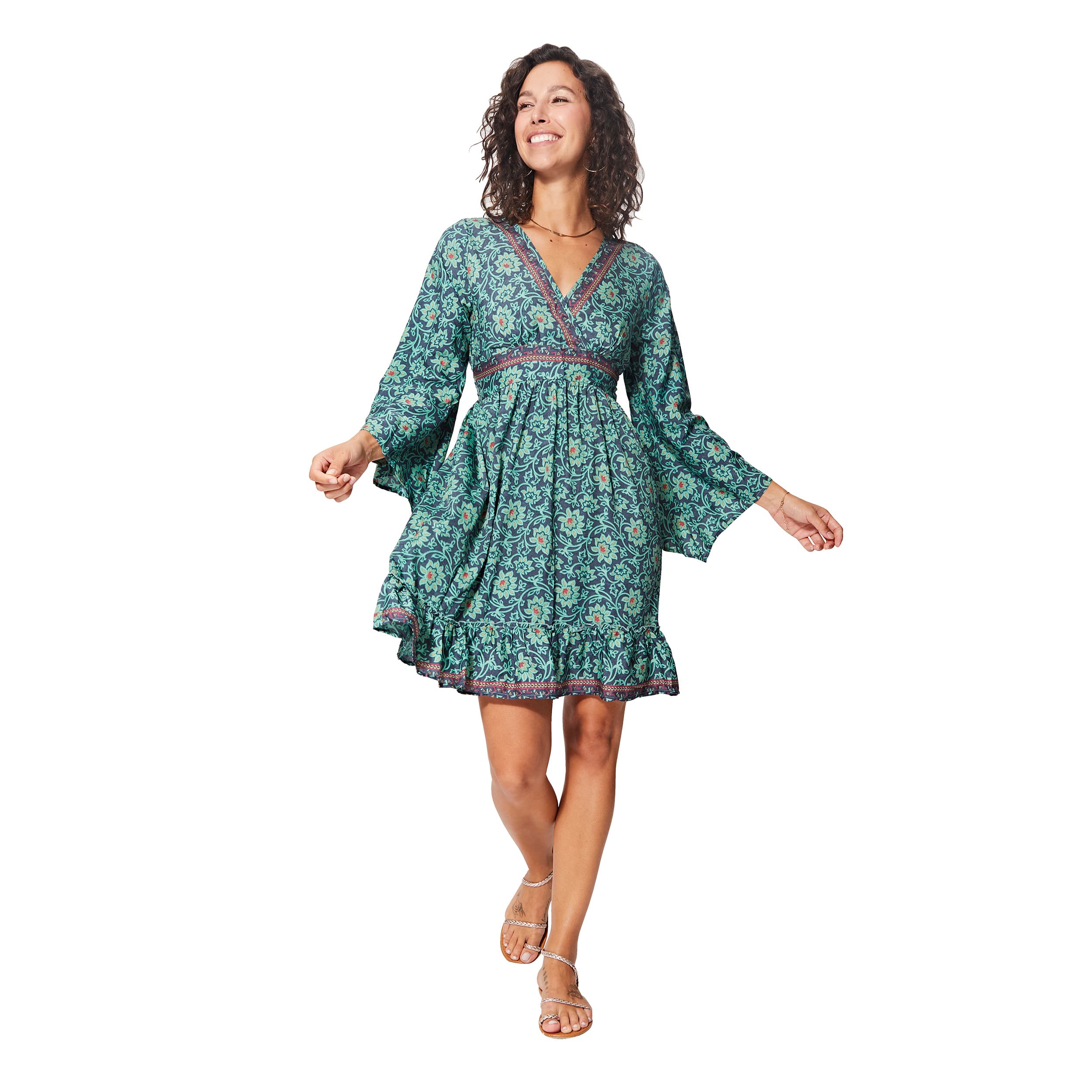 Robe été courte manches longues Myrtle - Akoustik Online
