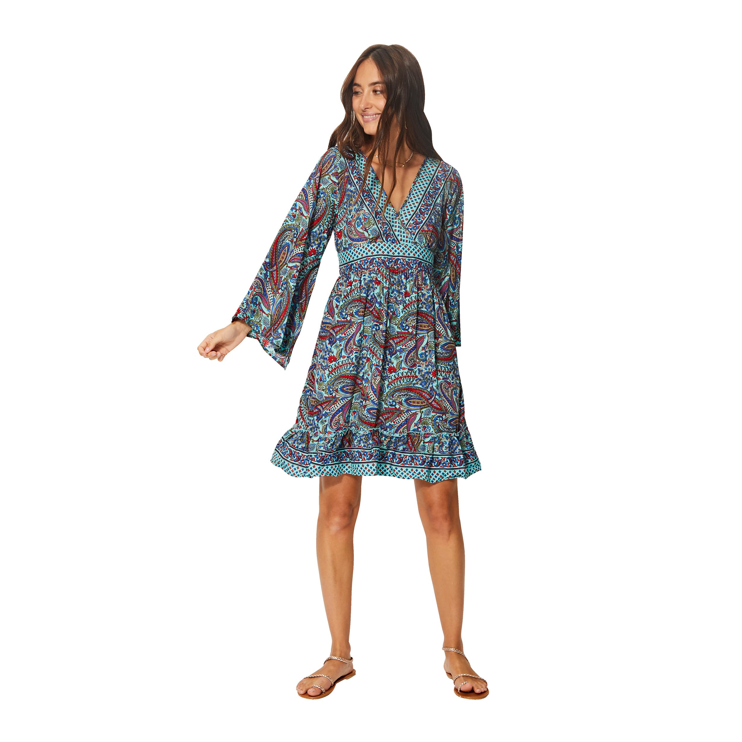 Robe été courte manches longues Pax - 100% polyester - Akoustik Online