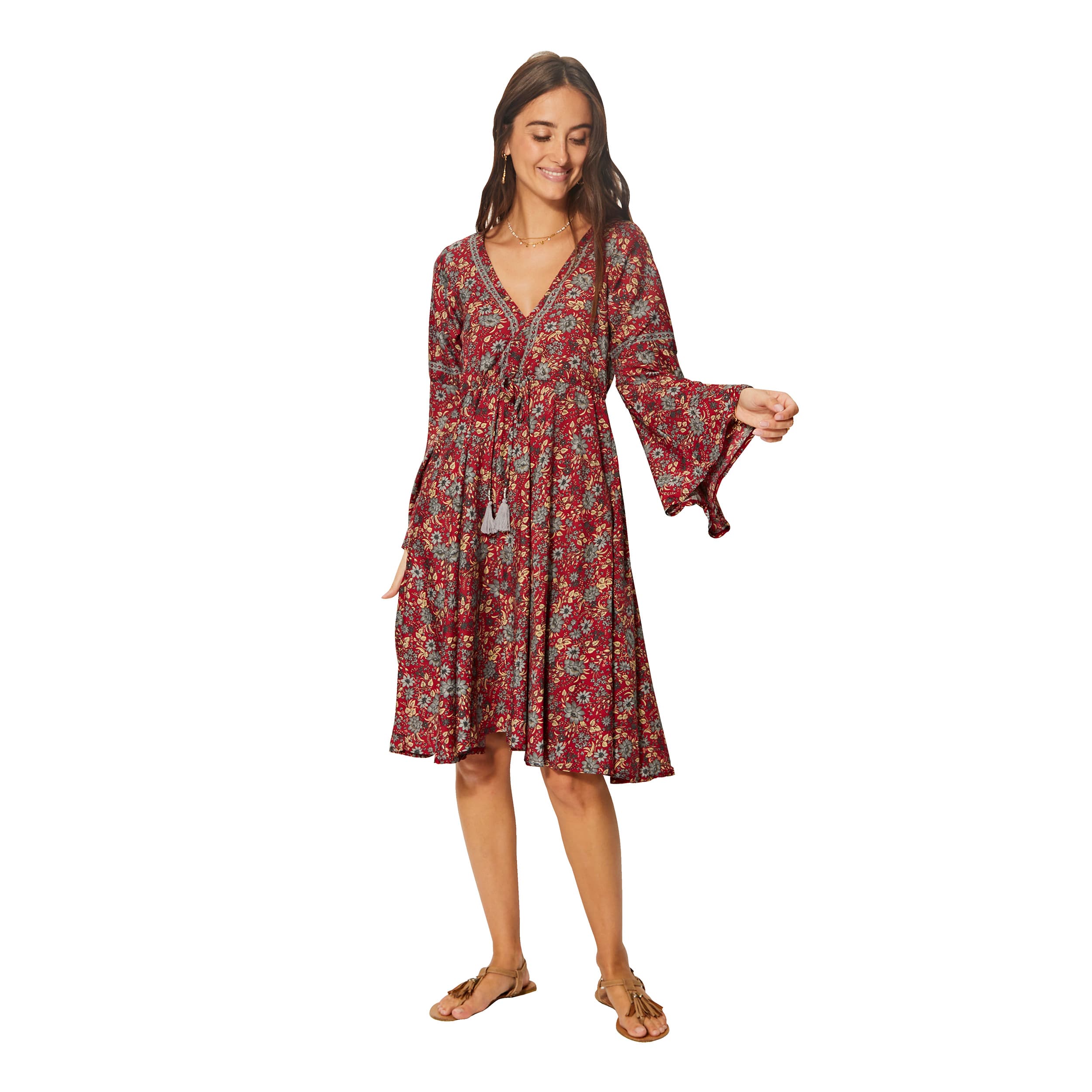 Robe été courte manches longues Huan - Akoustik Online