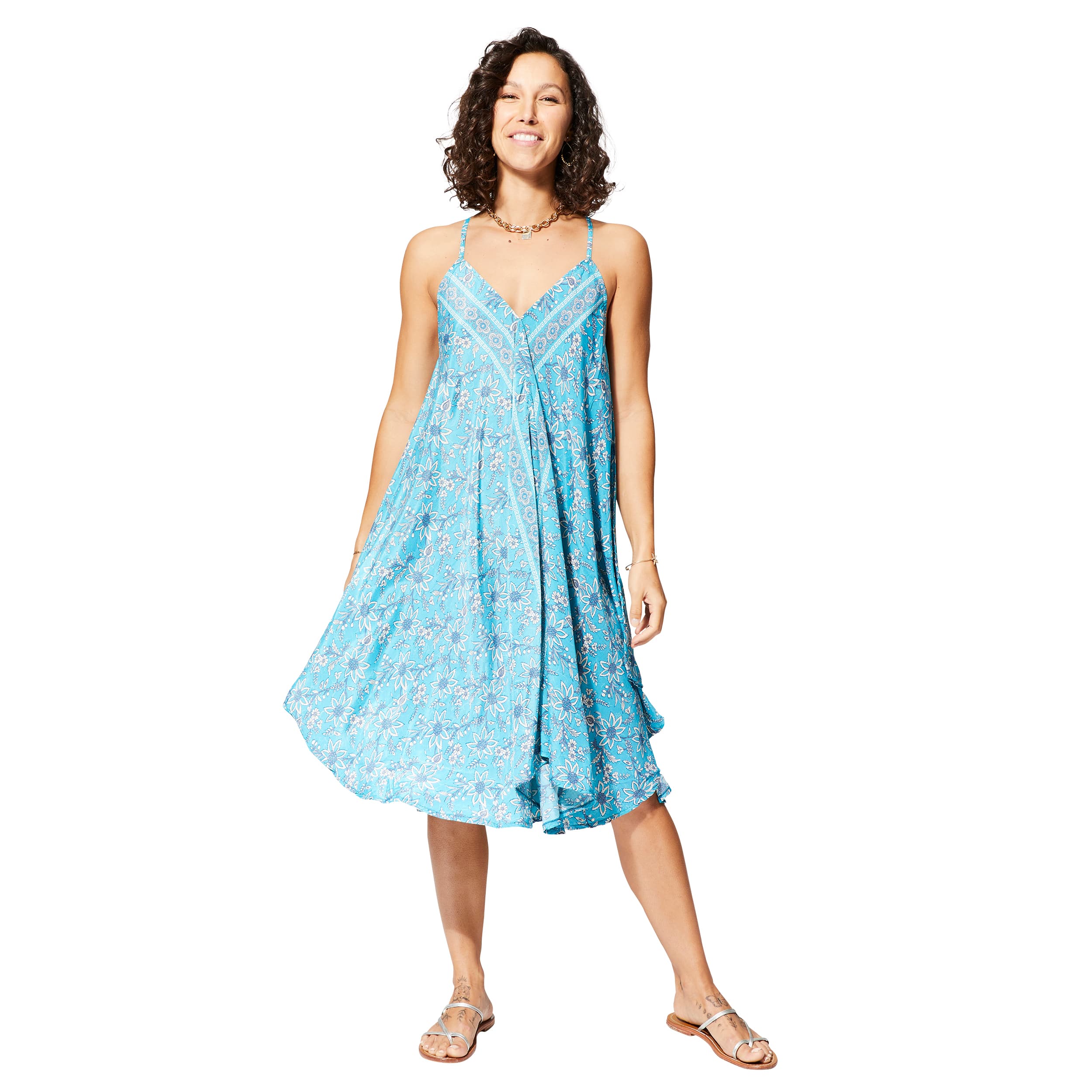 Robe été courte sans manches Seward - 100% polyester - Akoustik Online