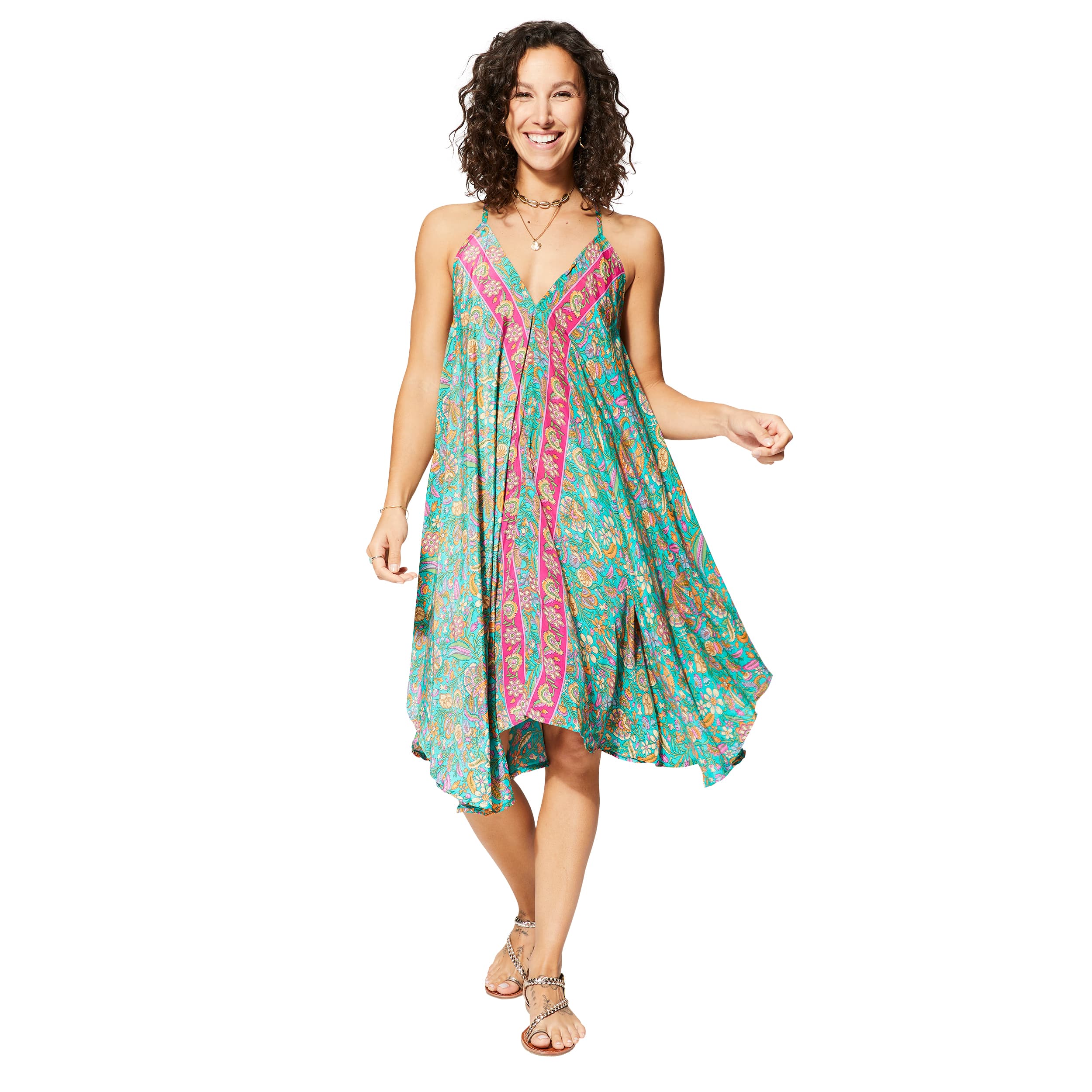 Robe été courte sans manches Rati - 100% polyester - Akoustik Online