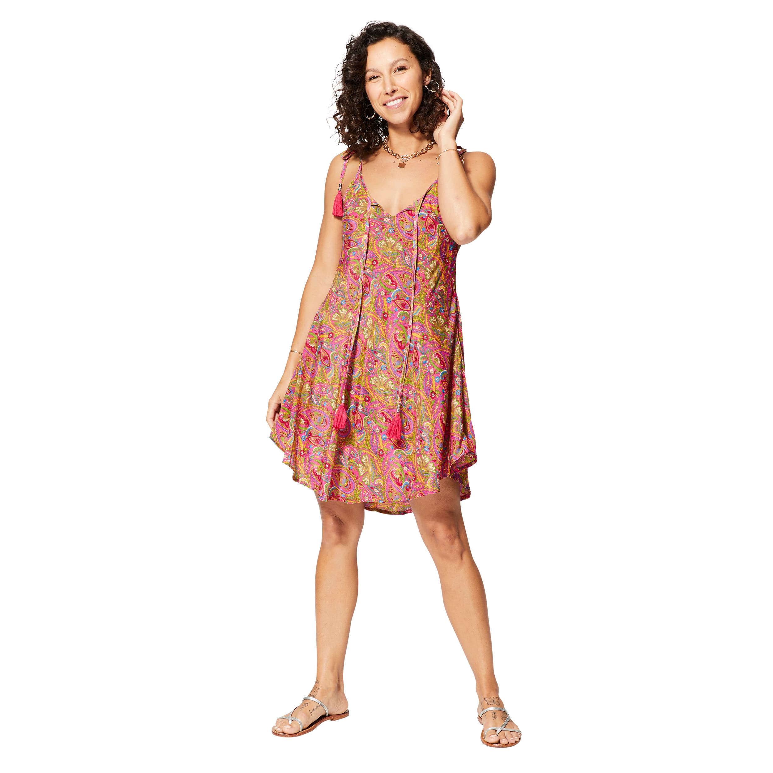 Robe été courte sans manches Jethro - 100% polyester - Akoustik Online
