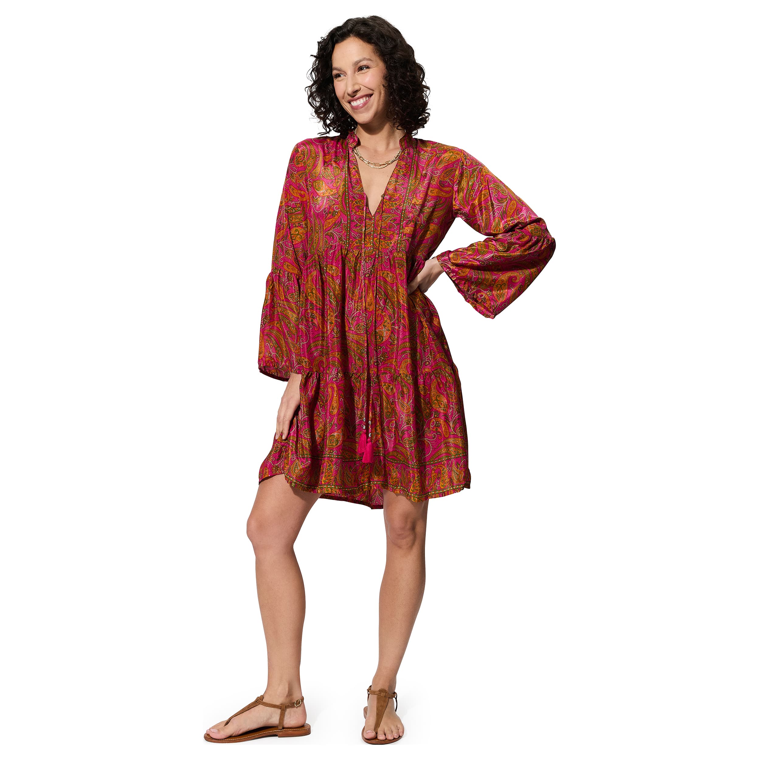 Robe été courte manches longues Yusef - Akoustik Online