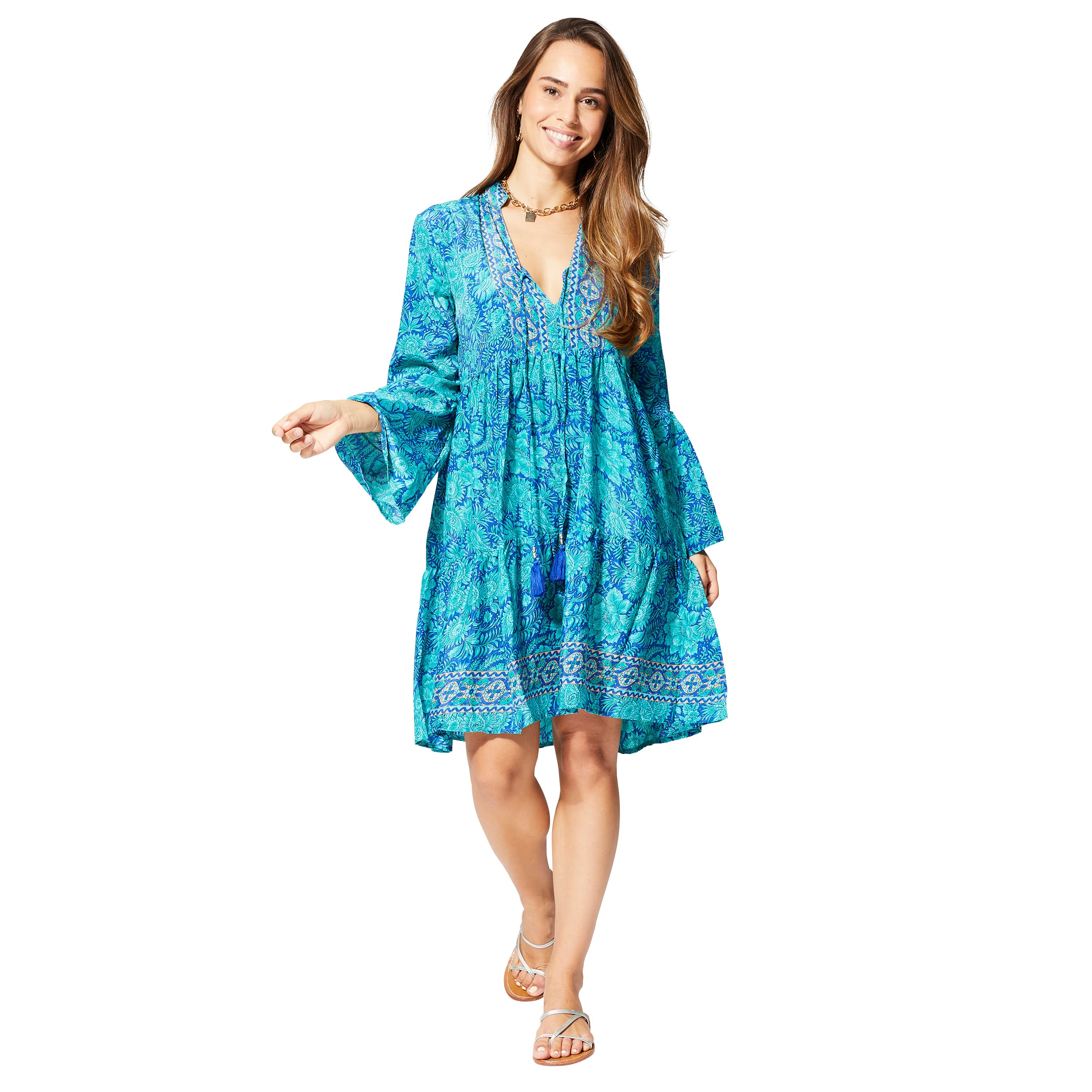Robe été courte manches longues Christianne - Akoustik Online