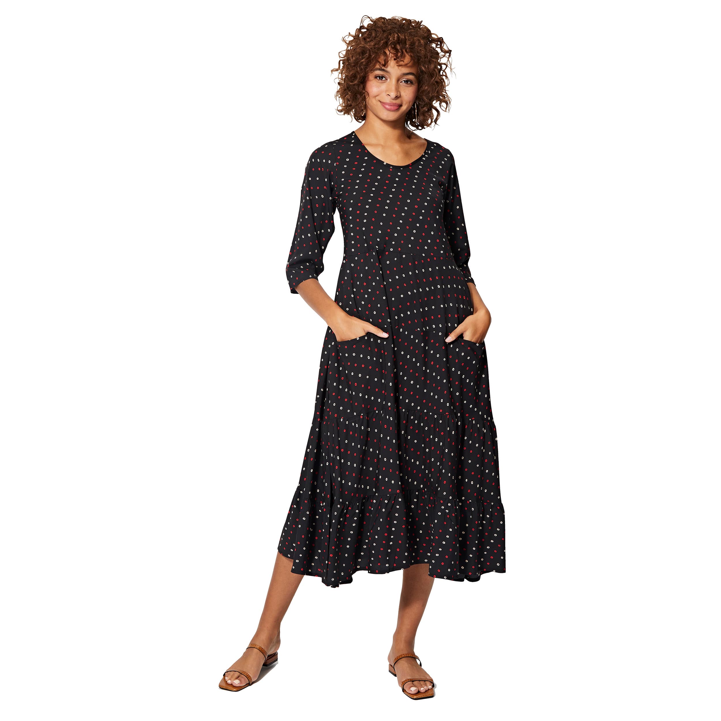 Robe été mi-longue manches 3/4 Opeyemi - Akoustik Online