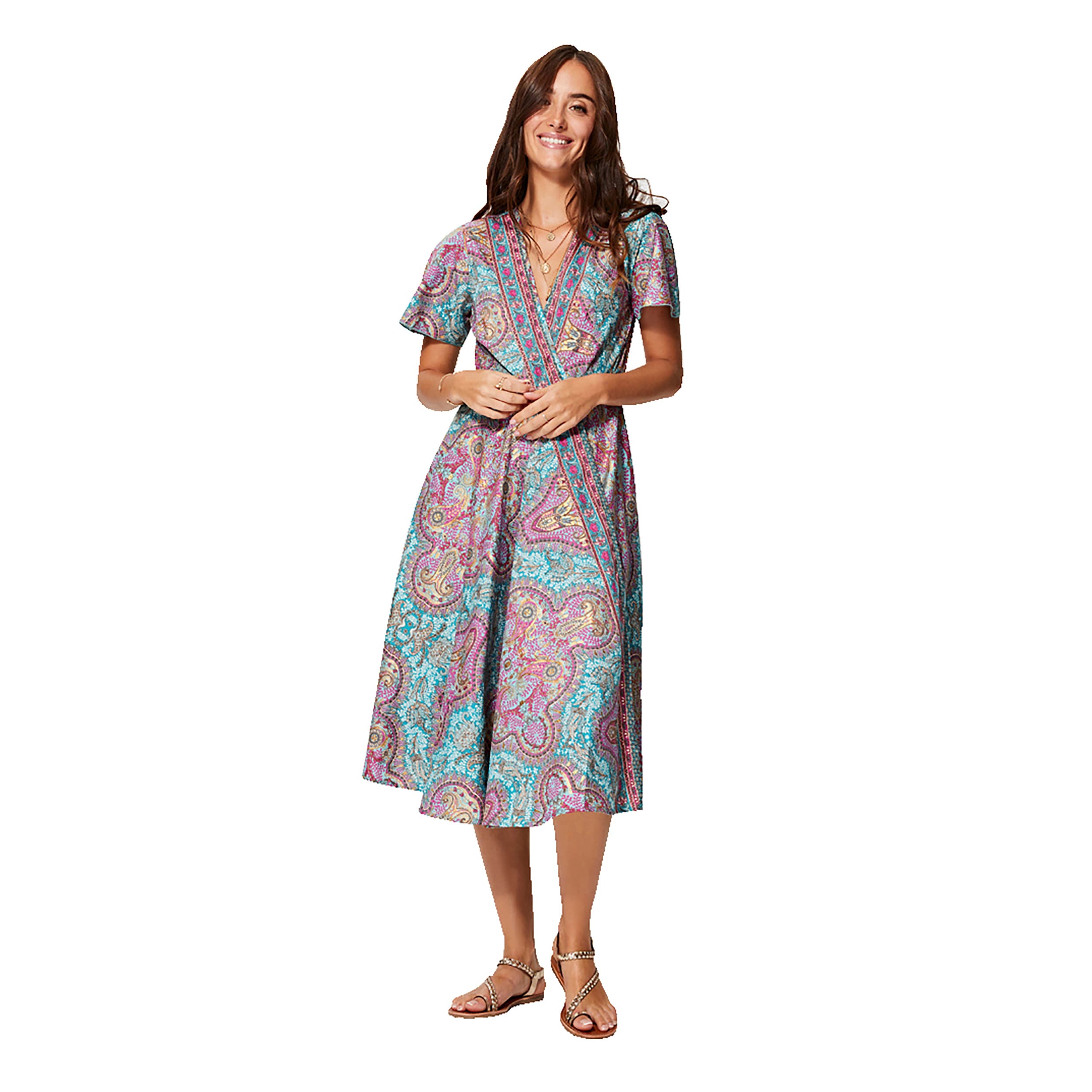 Robe été mi-longue manches courtes Irmhild - Akoustik Online