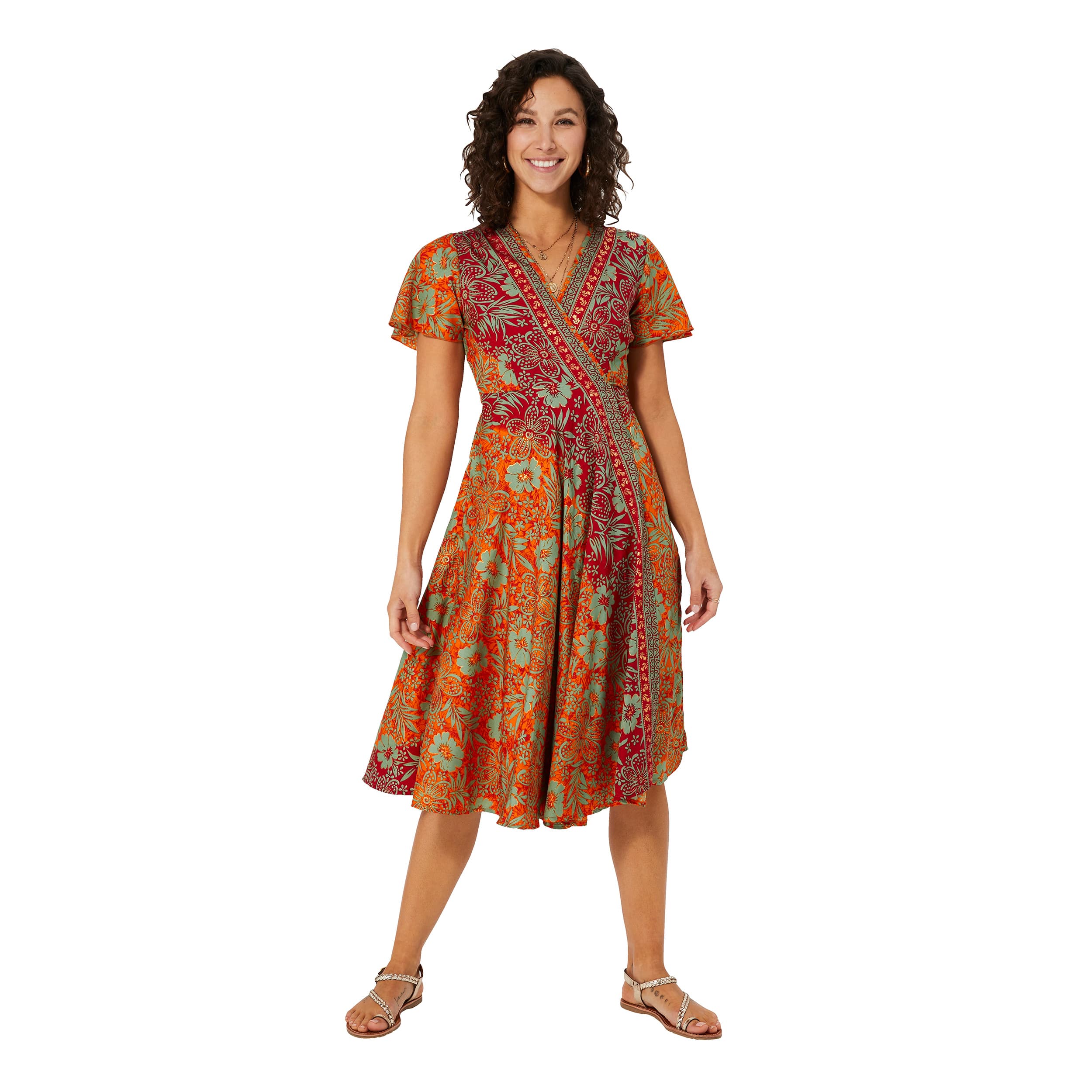 Robe été mi-longue manches courtes Kirstin - Akoustik Online
