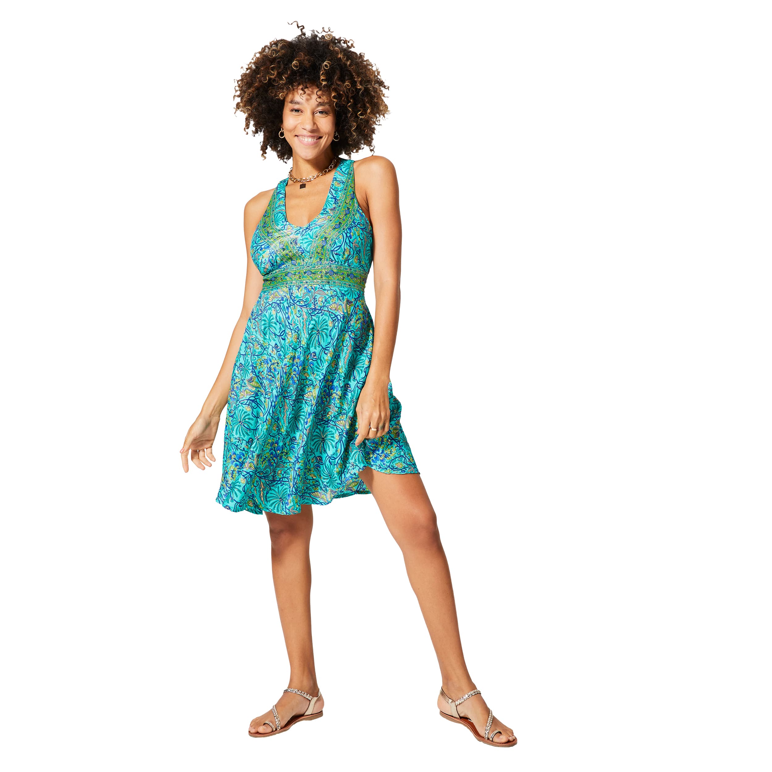 Robe été courte sans manches Ninette - Akoustik Online