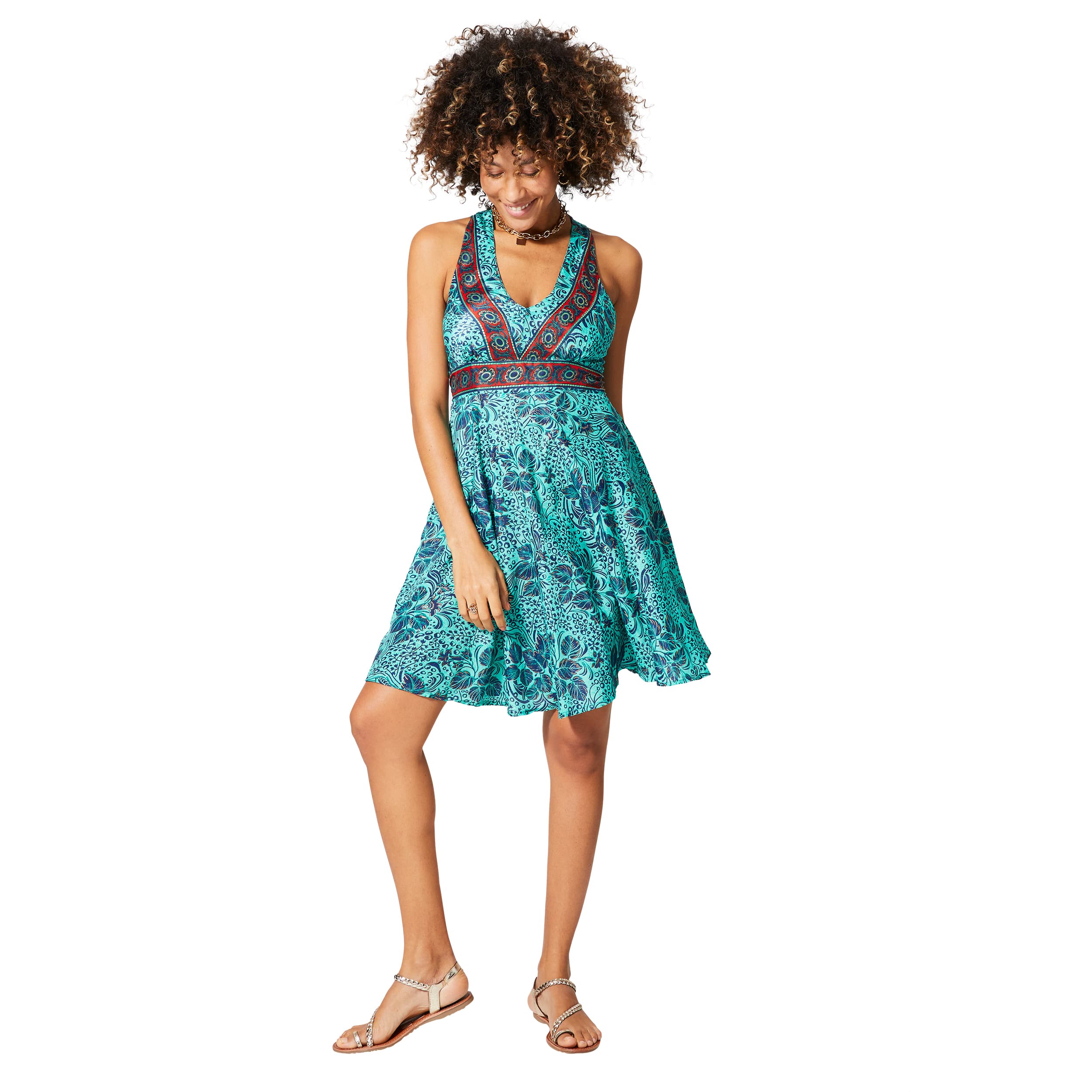 Robe été courte sans manches Natasha - Akoustik Online