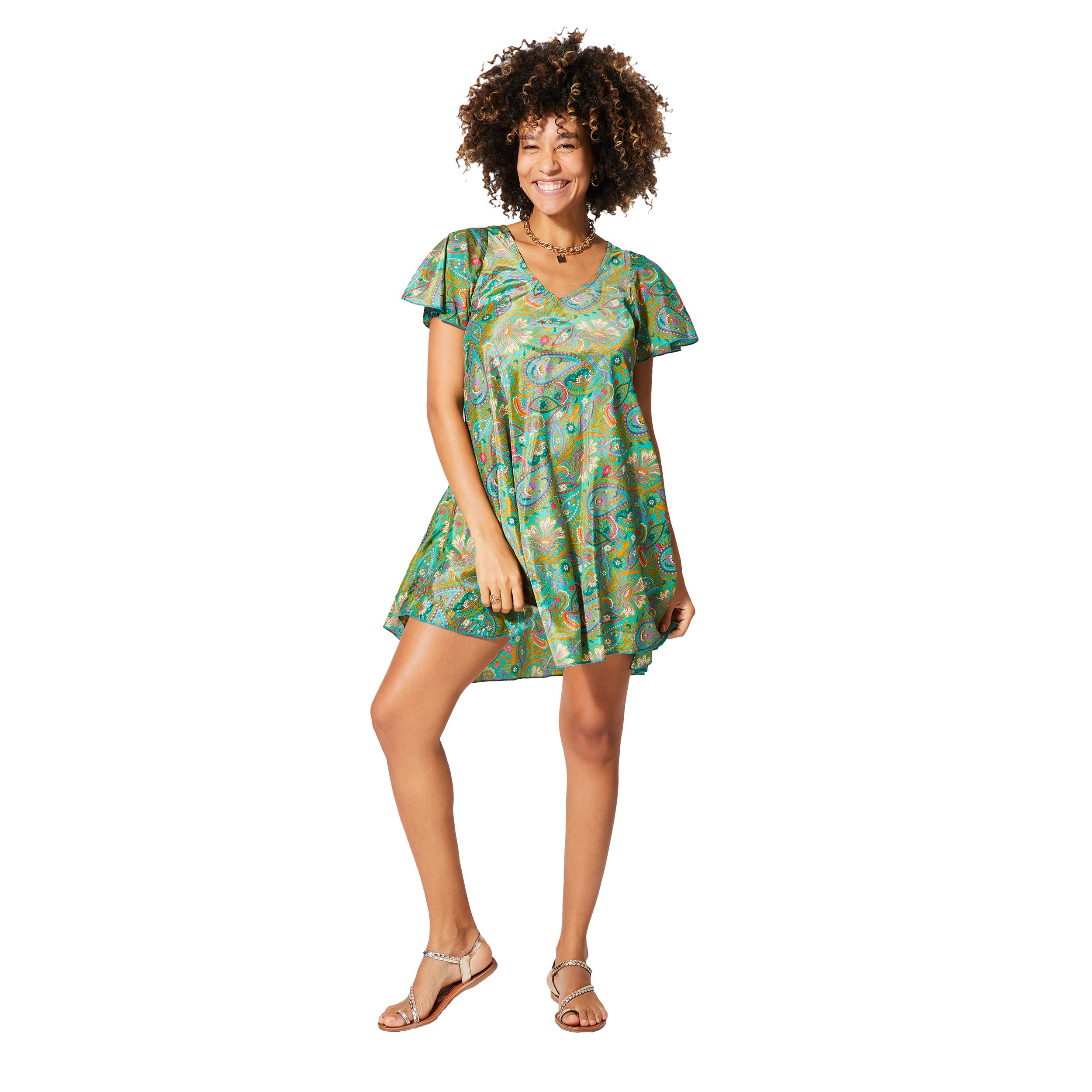 Robe été courte manches courtes Pearlie - Akoustik Online