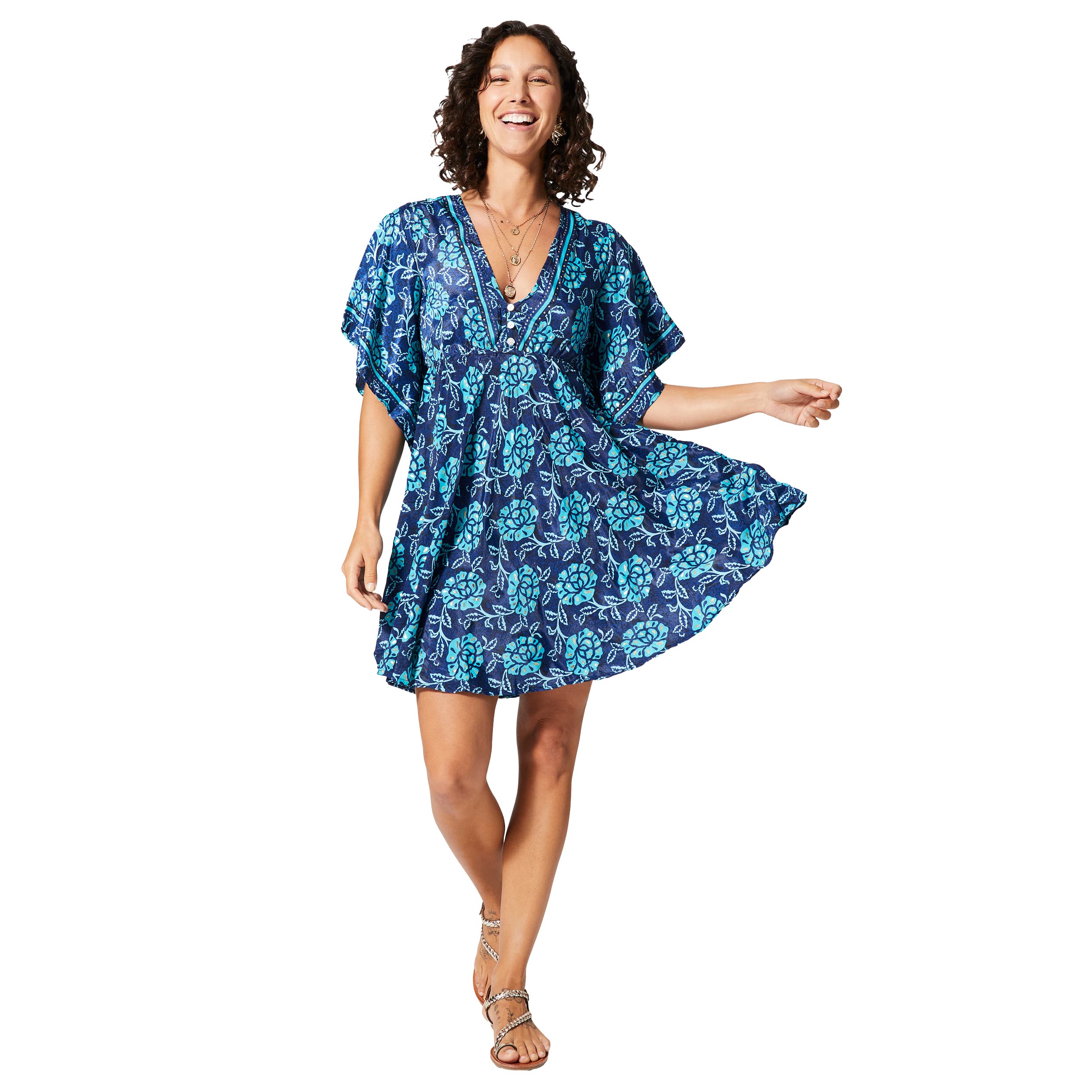 Robe été courte manches courtes Val - 100% polyester - Akoustik Online