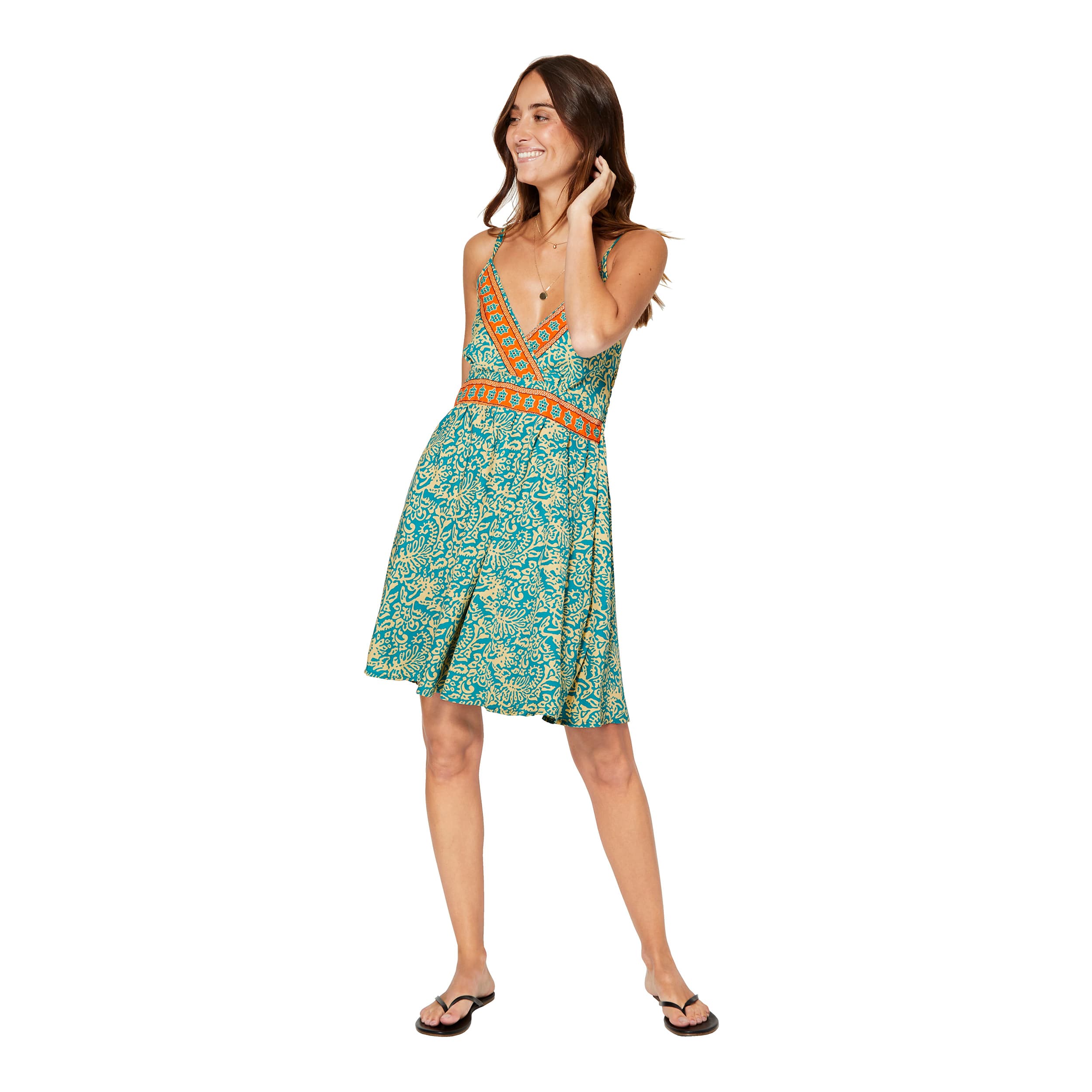 Robe été courte sans manches Siani - 100% polyester - Akoustik Online