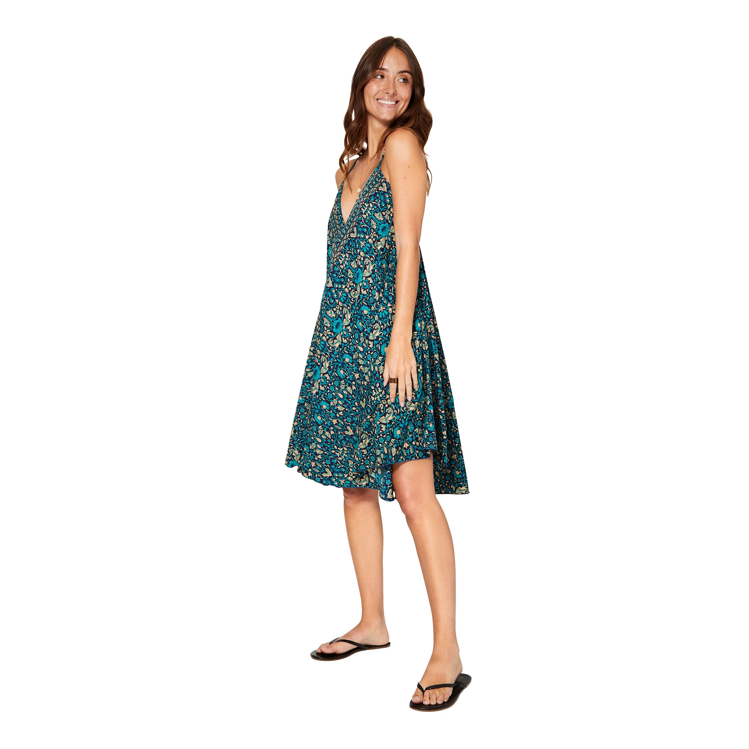 Robe été courte sans manches Caly - 100% polyester - Akoustik Online