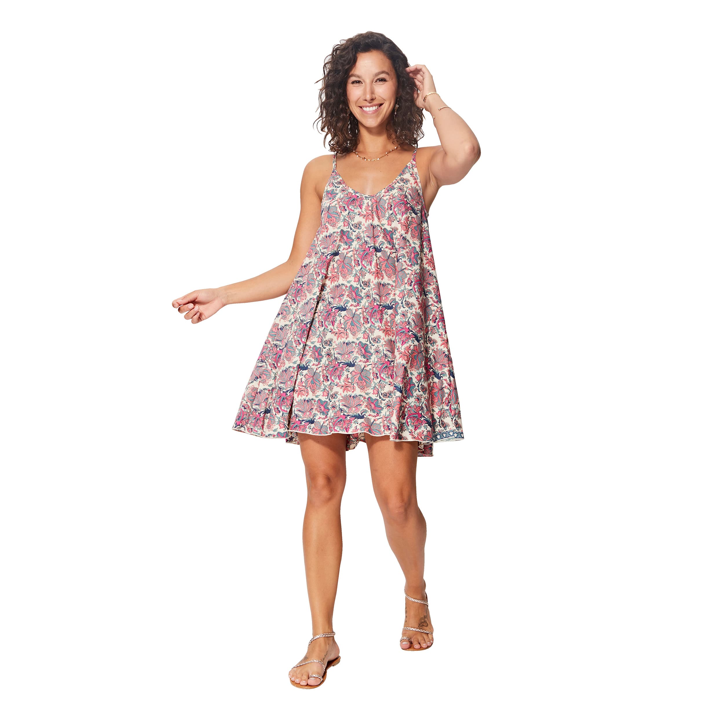 Robe été courte sans manches Donát - 100% polyester - Akoustik Online