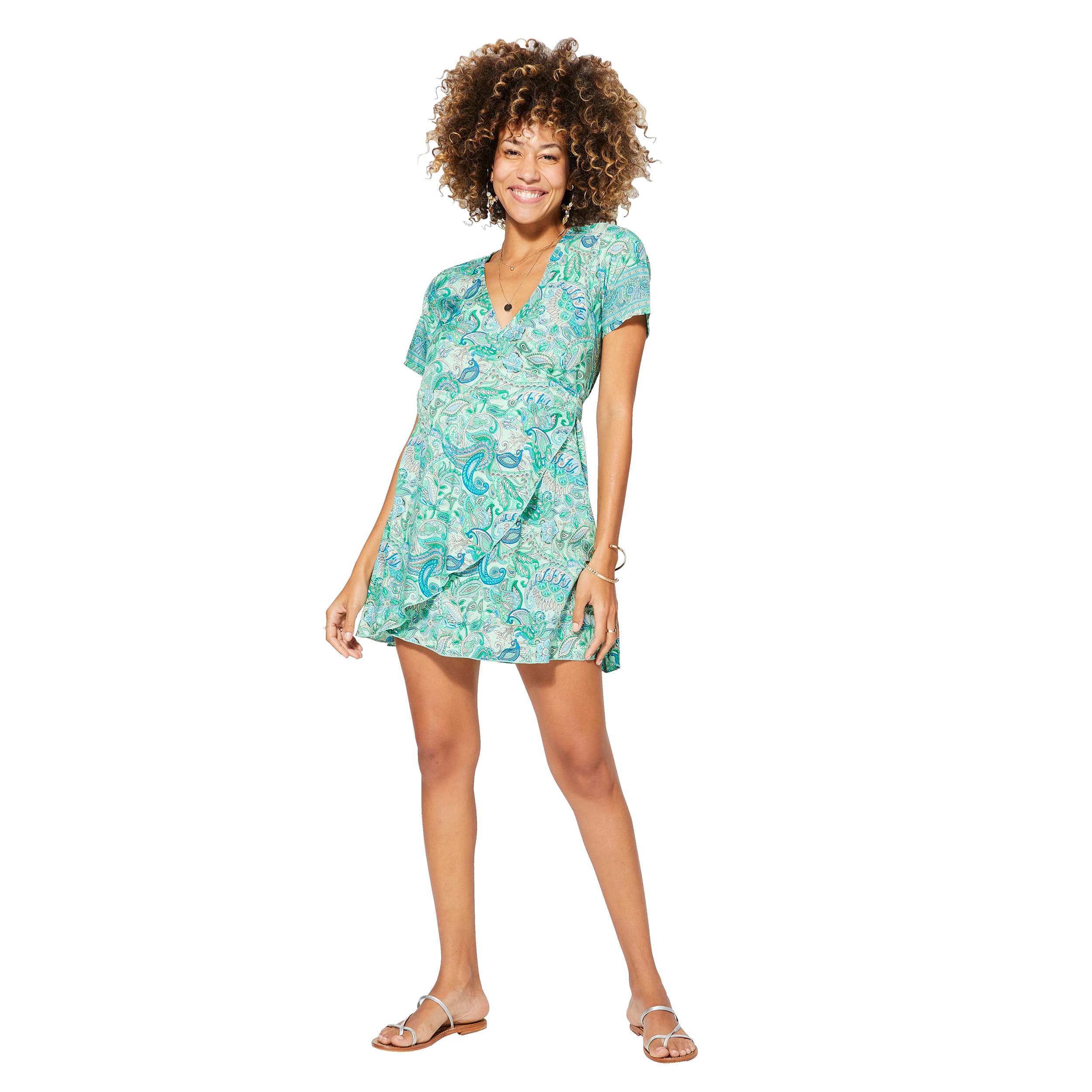 Robe été courte manches courtes Eté - 100% polyester - Akoustik Online