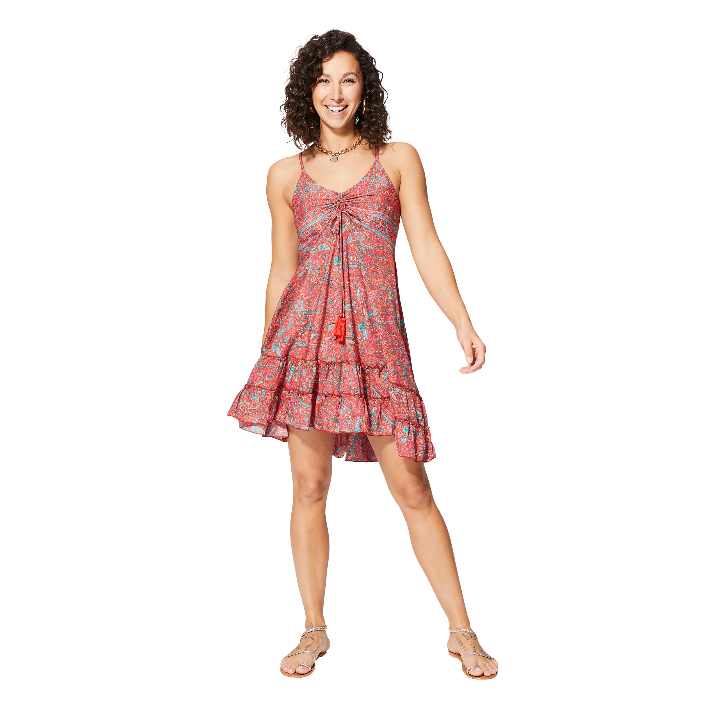 Robe été courte sans manches Ulrica - 100% polyester - Akoustik Online
