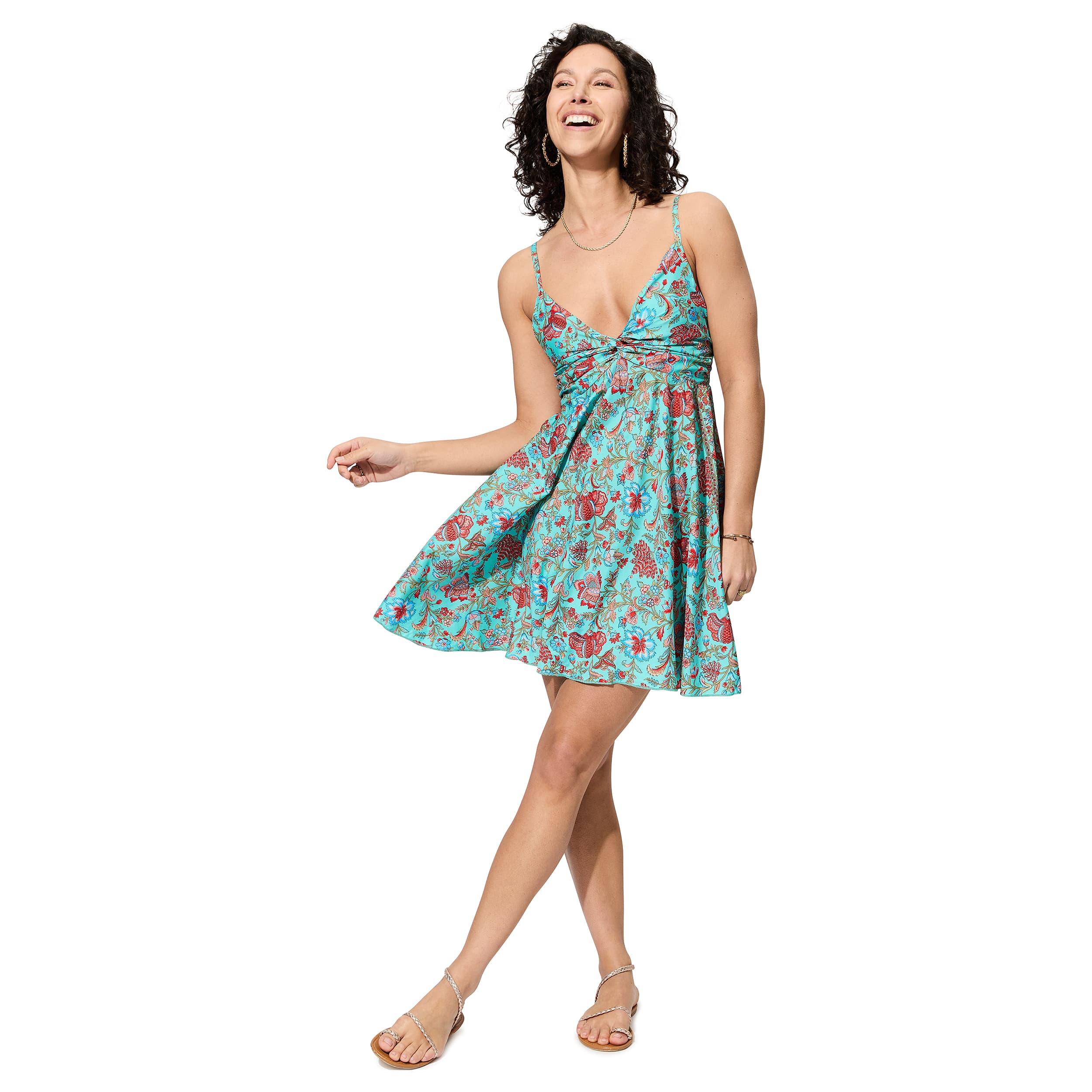 Robe été courte sans manches Zarita - 100% polyester - Akoustik Online