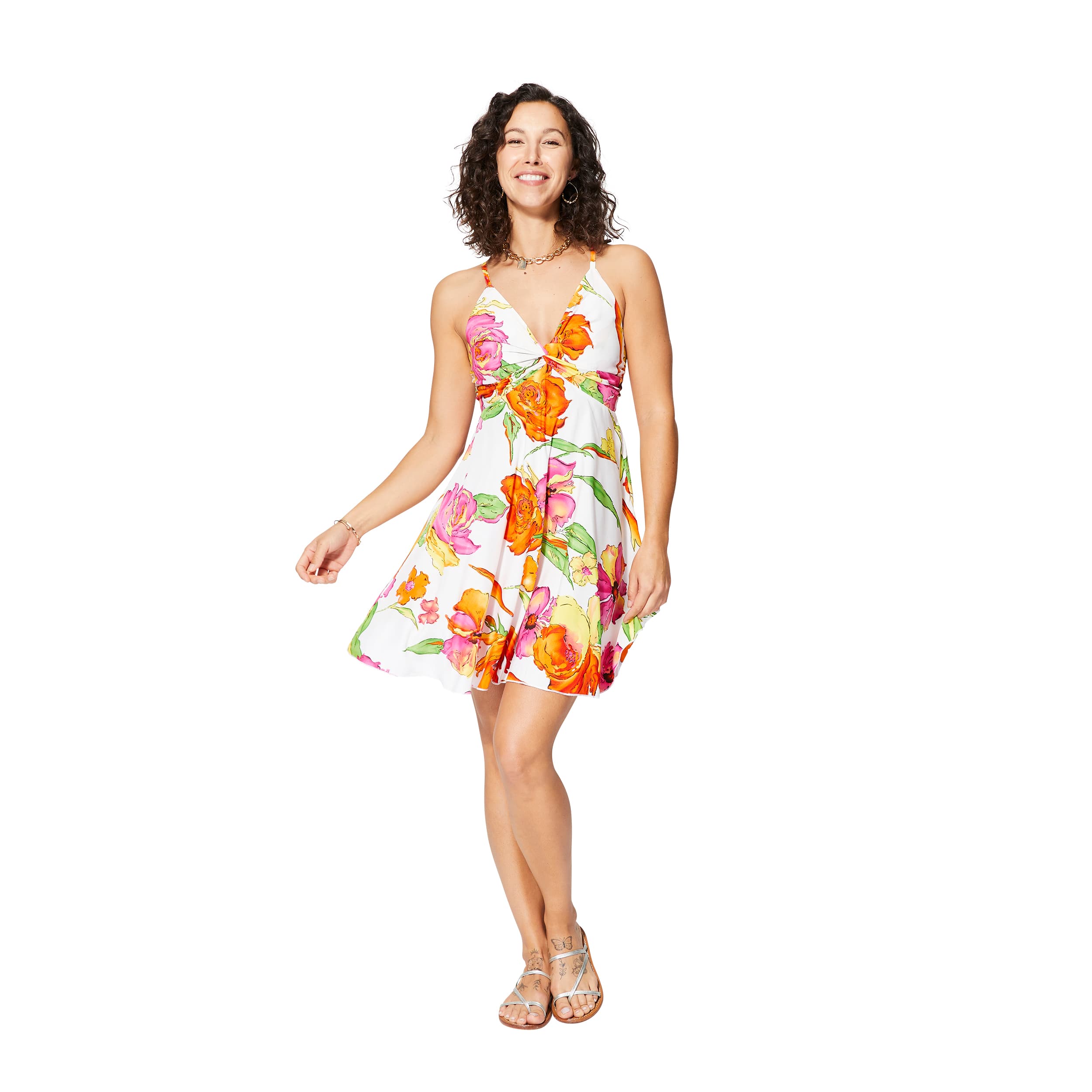 Robe été courte sans manches Antono - 100% polyester - Akoustik Online