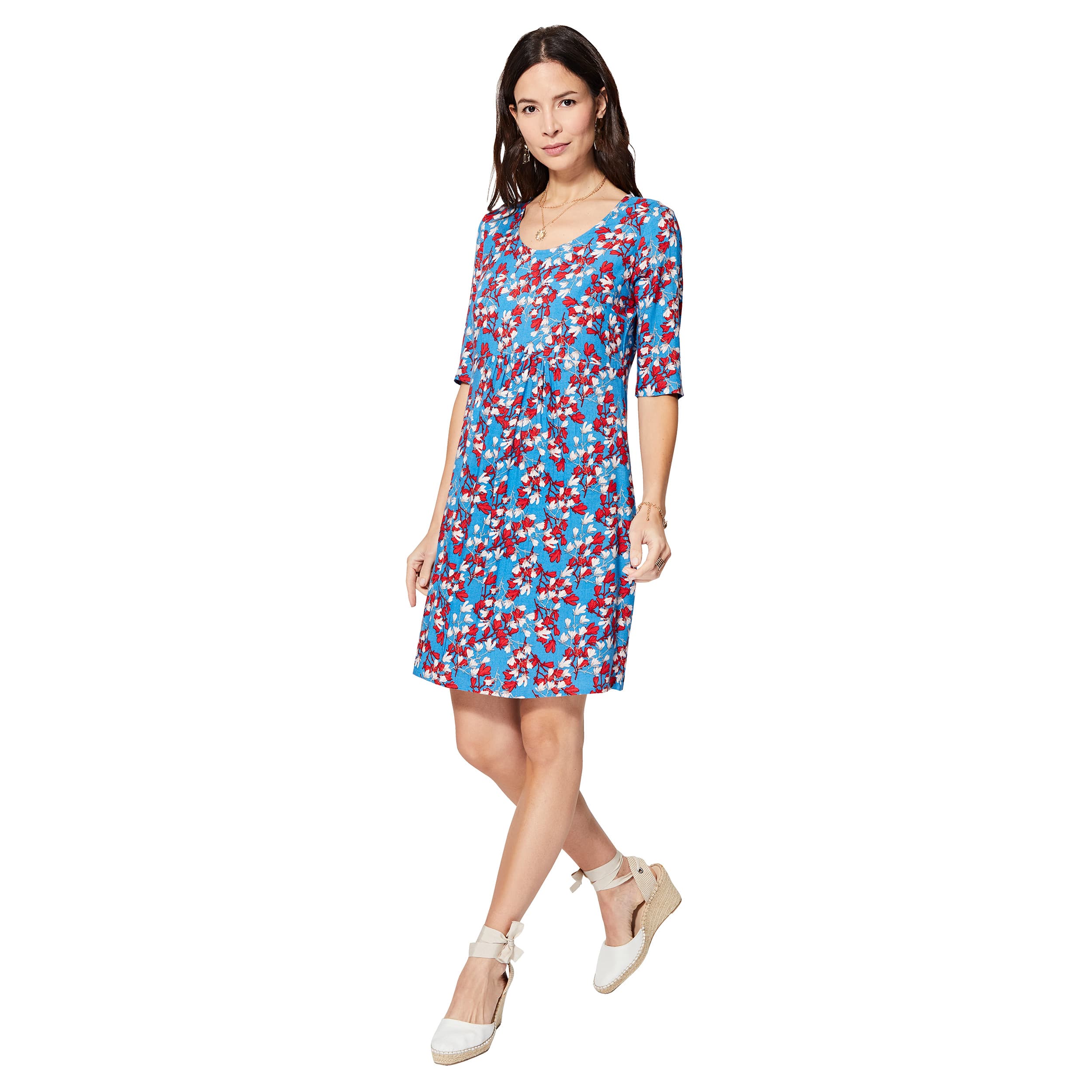 Robe été courte manches 3/4 Laurentia - 100% viscose - Akoustik Online