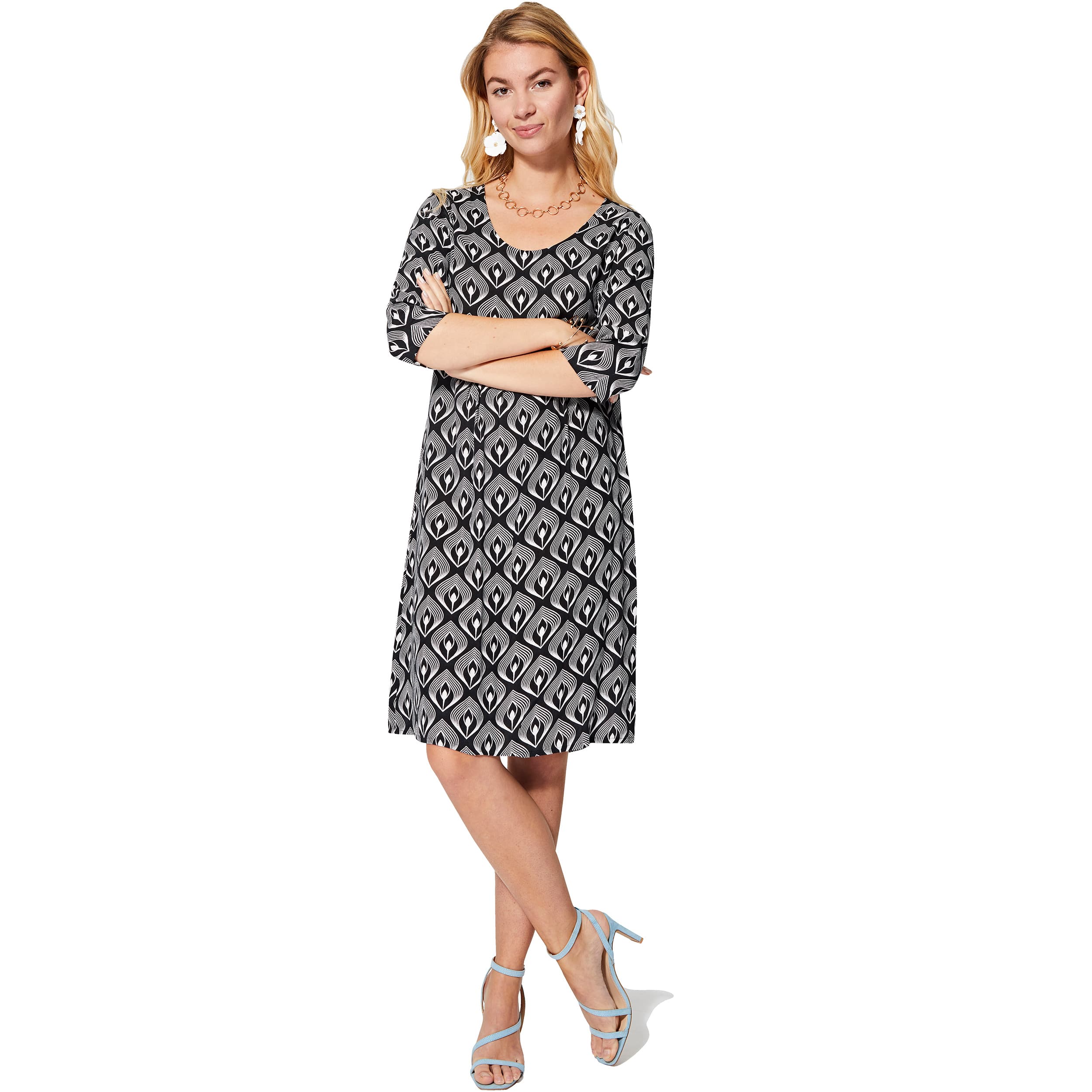 Robe été courte manches 3/4 Lukács - 100% viscose - Akoustik Online