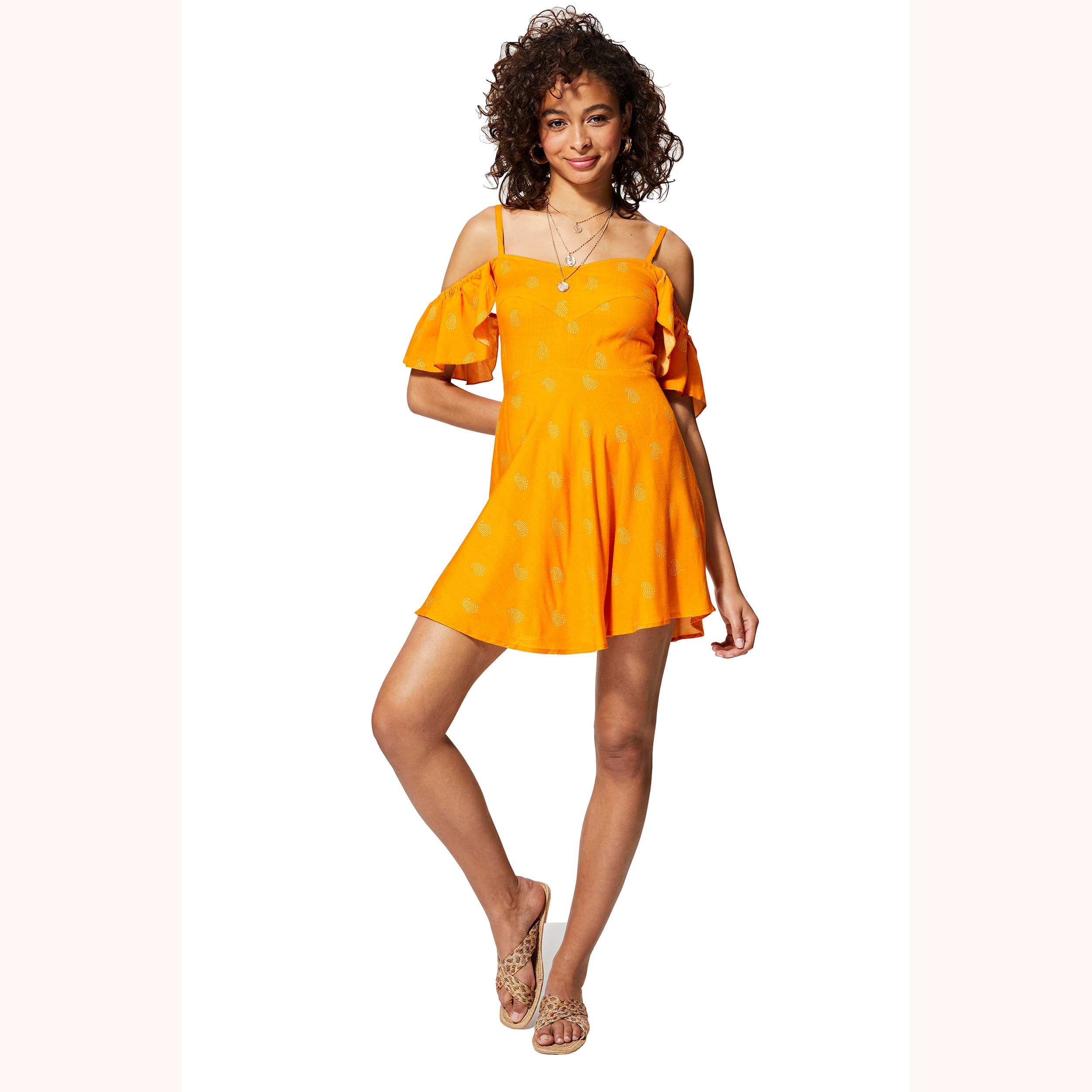 Robe été courte manches courtes Israa - 100% viscose - Akoustik Online