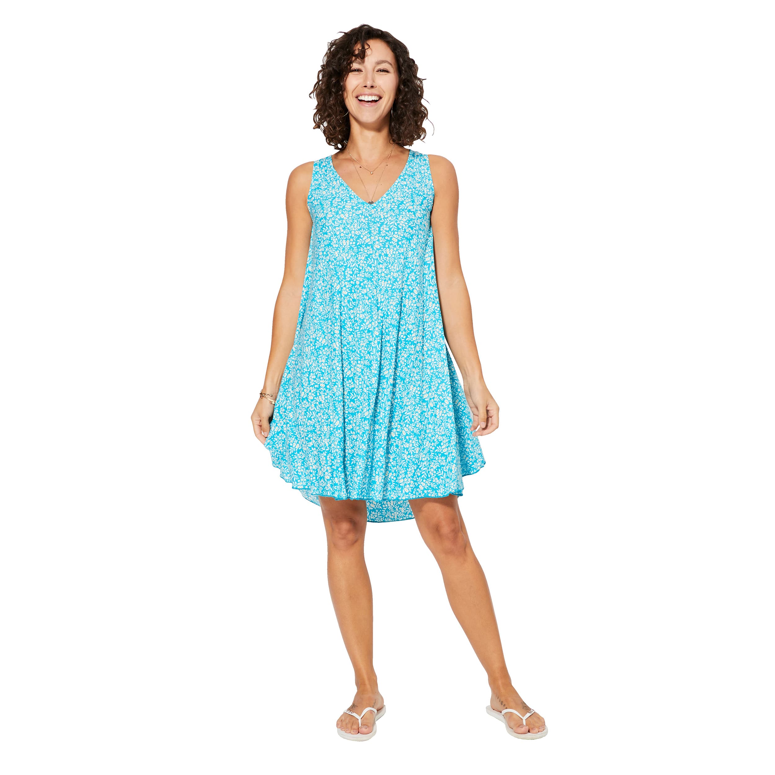 Robe été courte sans manches Brady - 100% viscose - Akoustik Online