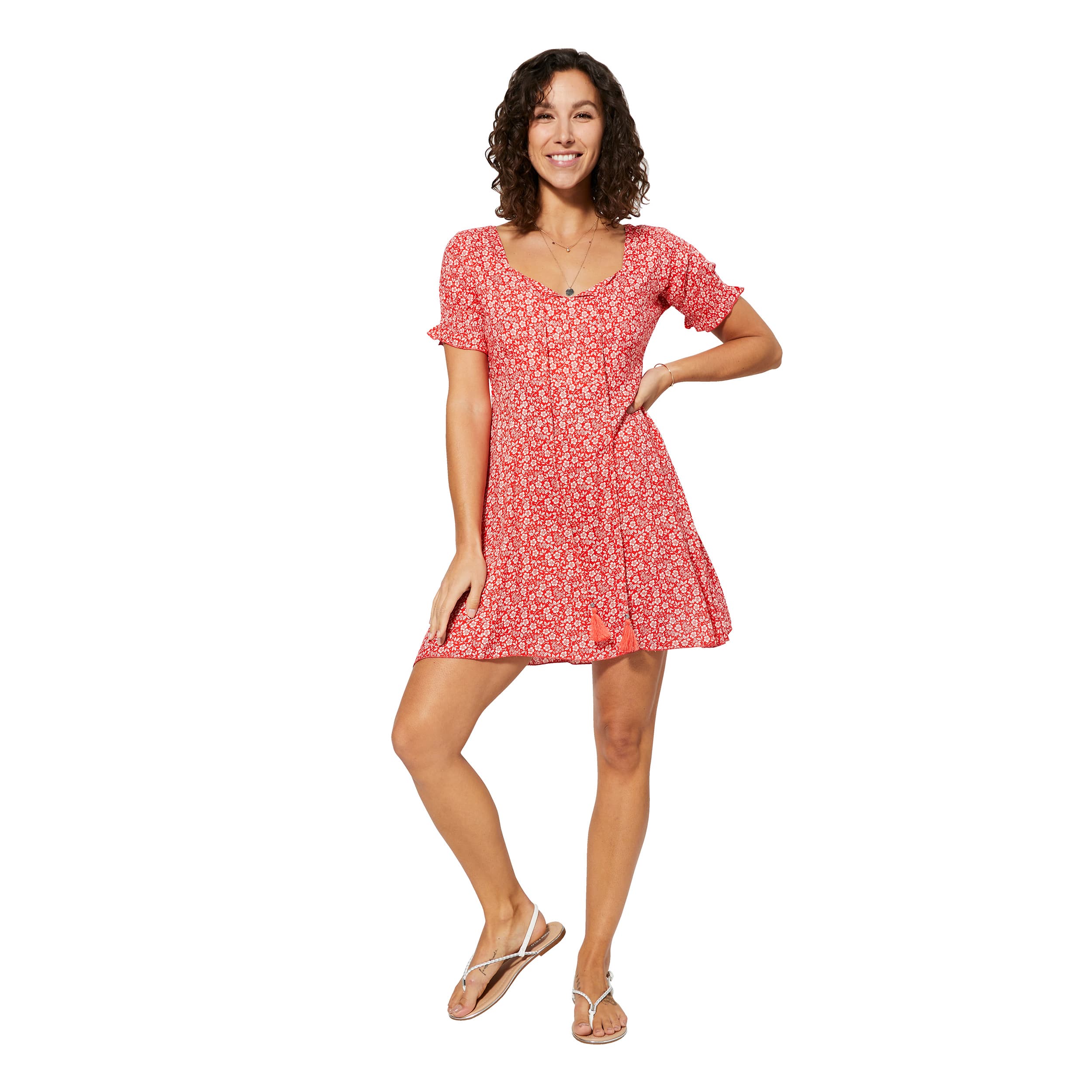 Robe été courte manches courtes Yeva - 100% viscose - Akoustik Online