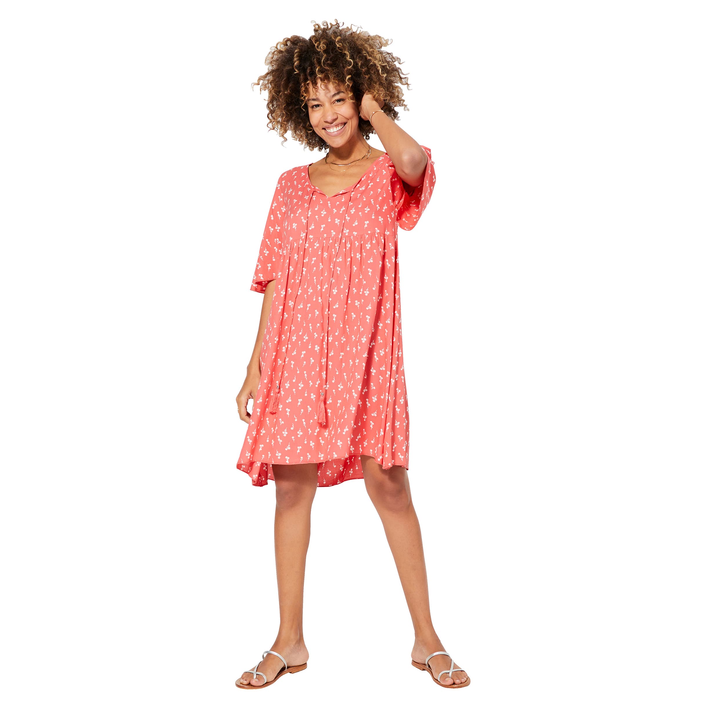 Robe été courte manches courtes Märta - 100% viscose - Akoustik Online