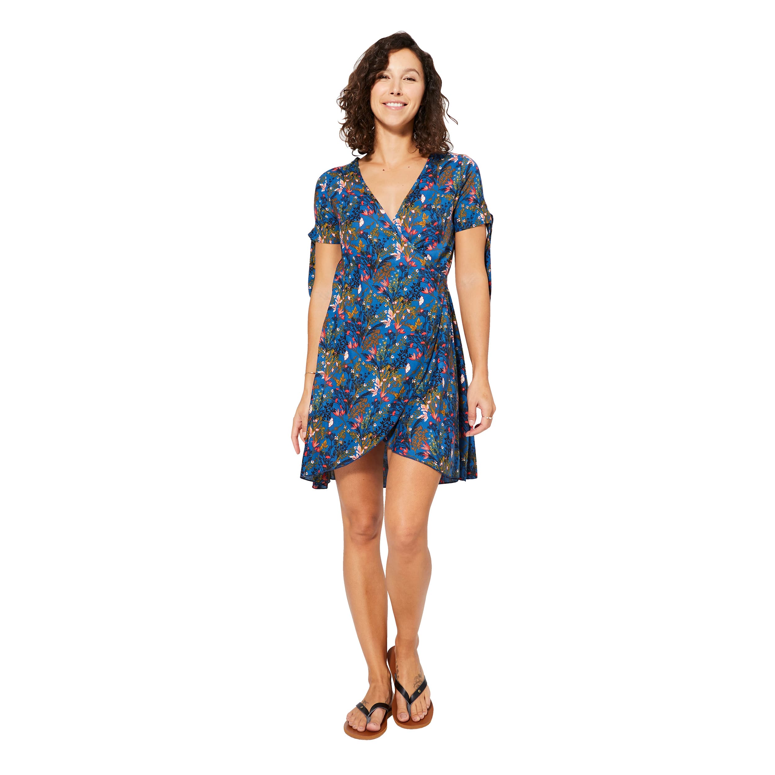 Robe été courte manches courtes Ivo - 100% viscose - Akoustik Online