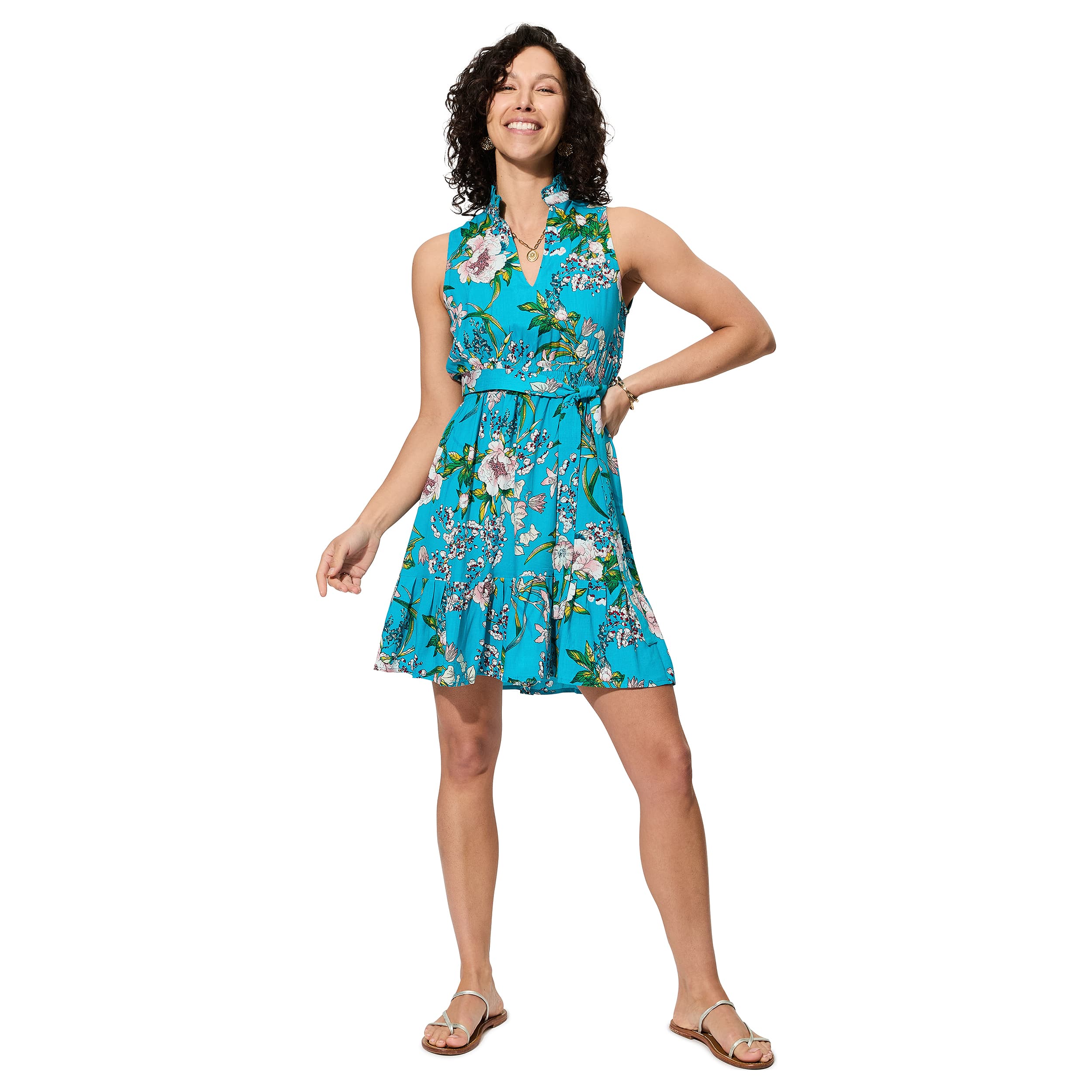 Robe été courte sans manches Txomin - 100% viscose - Akoustik Online