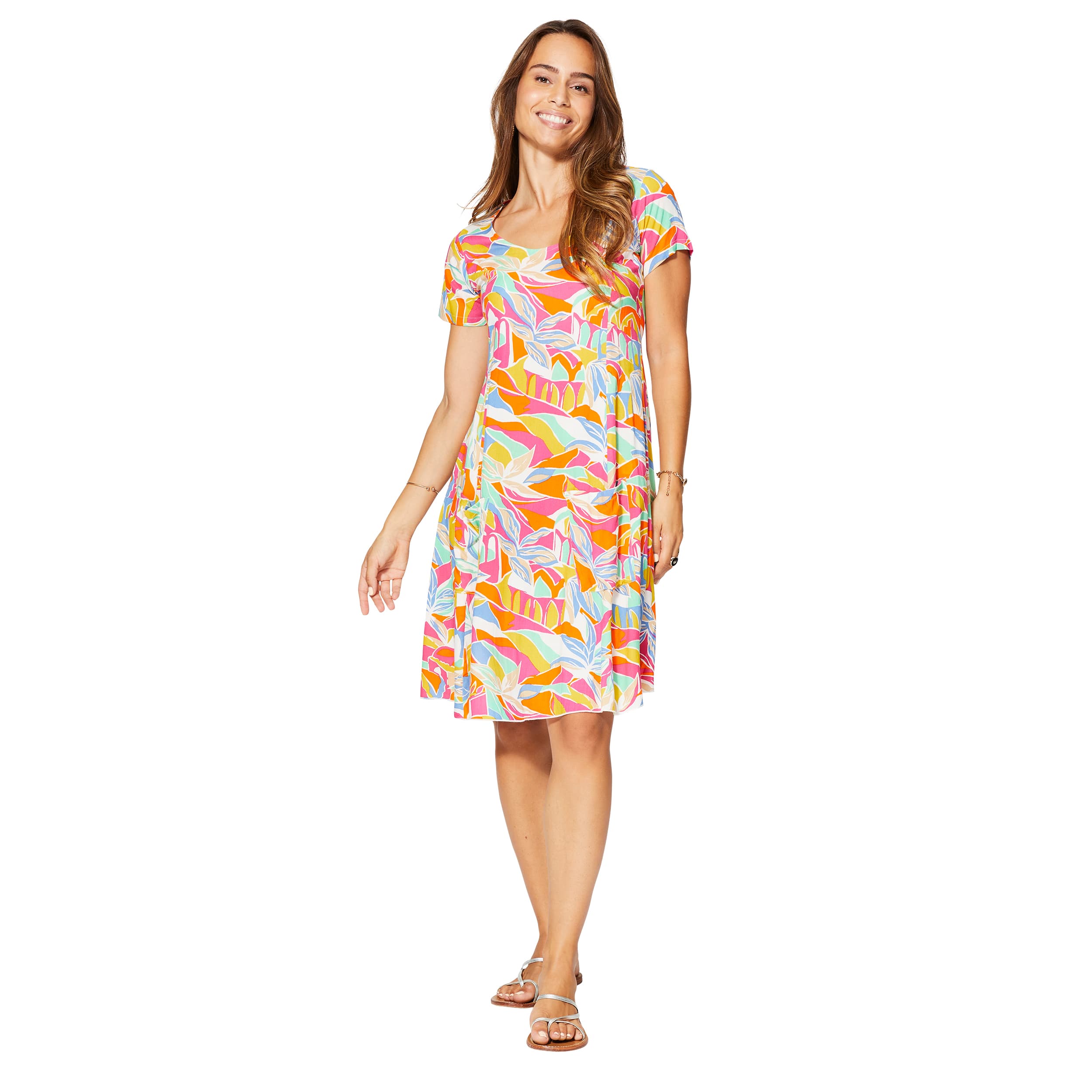 Robe été courte manches courtes Hagan - 100% viscose - Akoustik Online