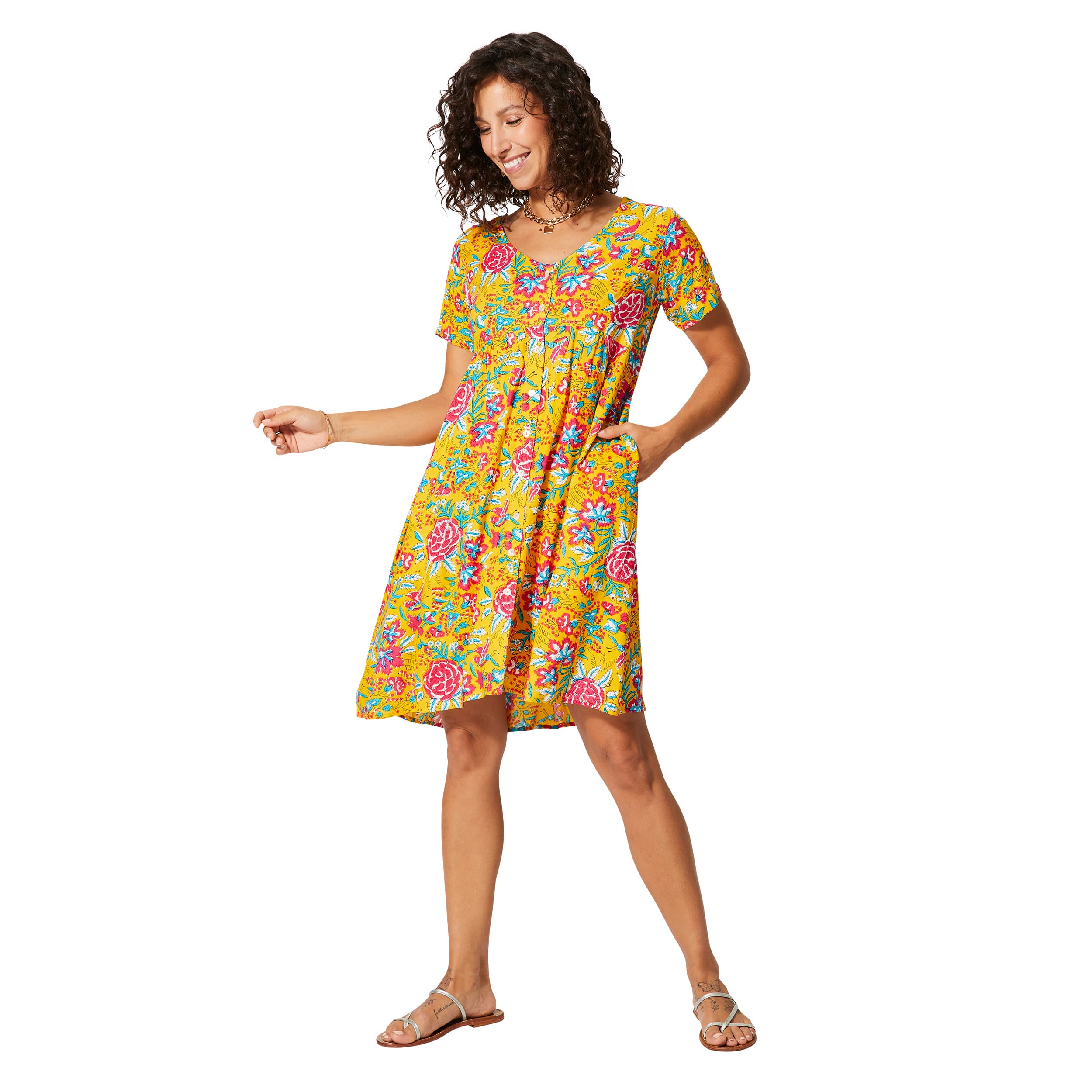 Robe été courte manches courtes Shoshana - Akoustik Online