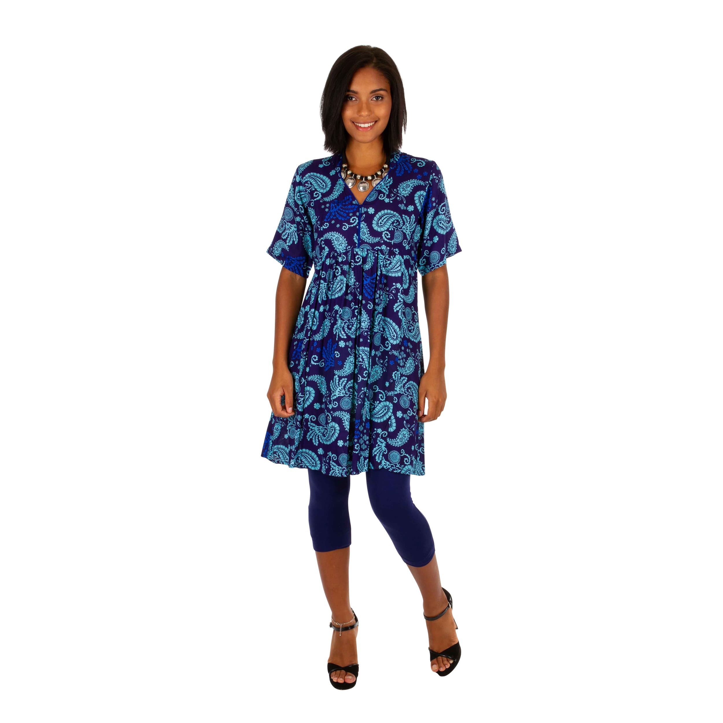 Robe été courte manches courtes Aelle - 100% rayonne - Akoustik Online