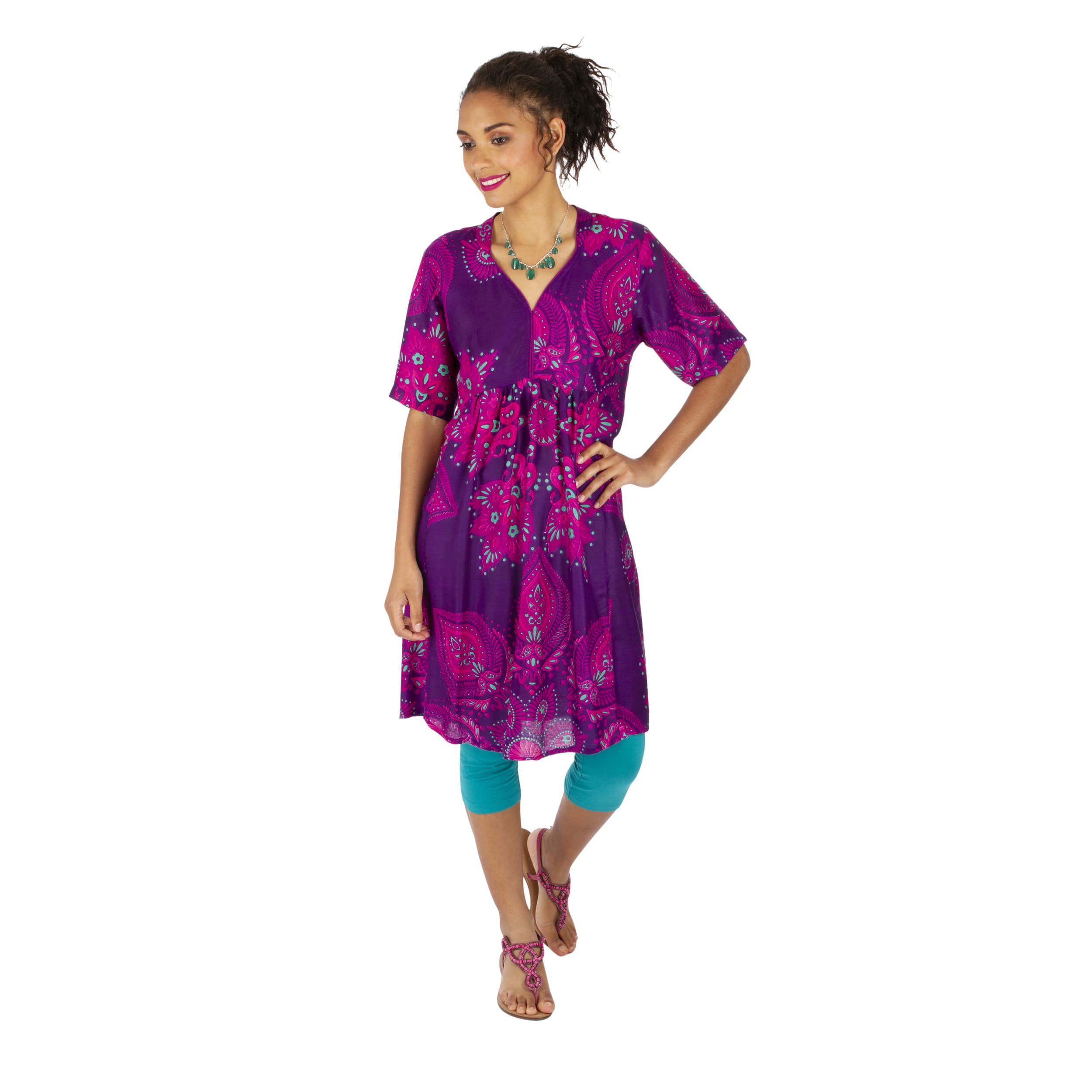 Robe été courte manches courtes Sandrina - Akoustik Online