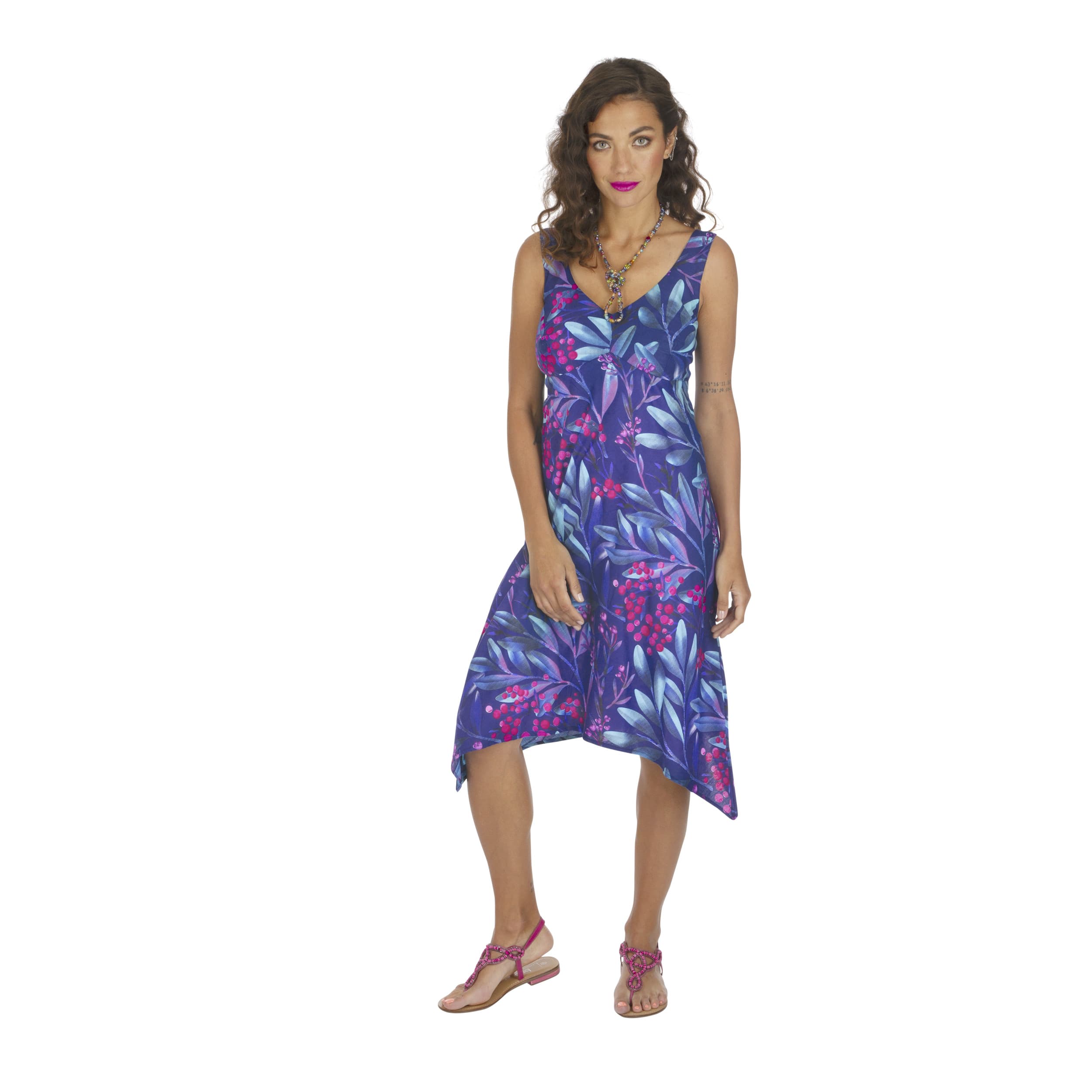 Robe été courte sans manches Johan - 100% coton - Akoustik Online