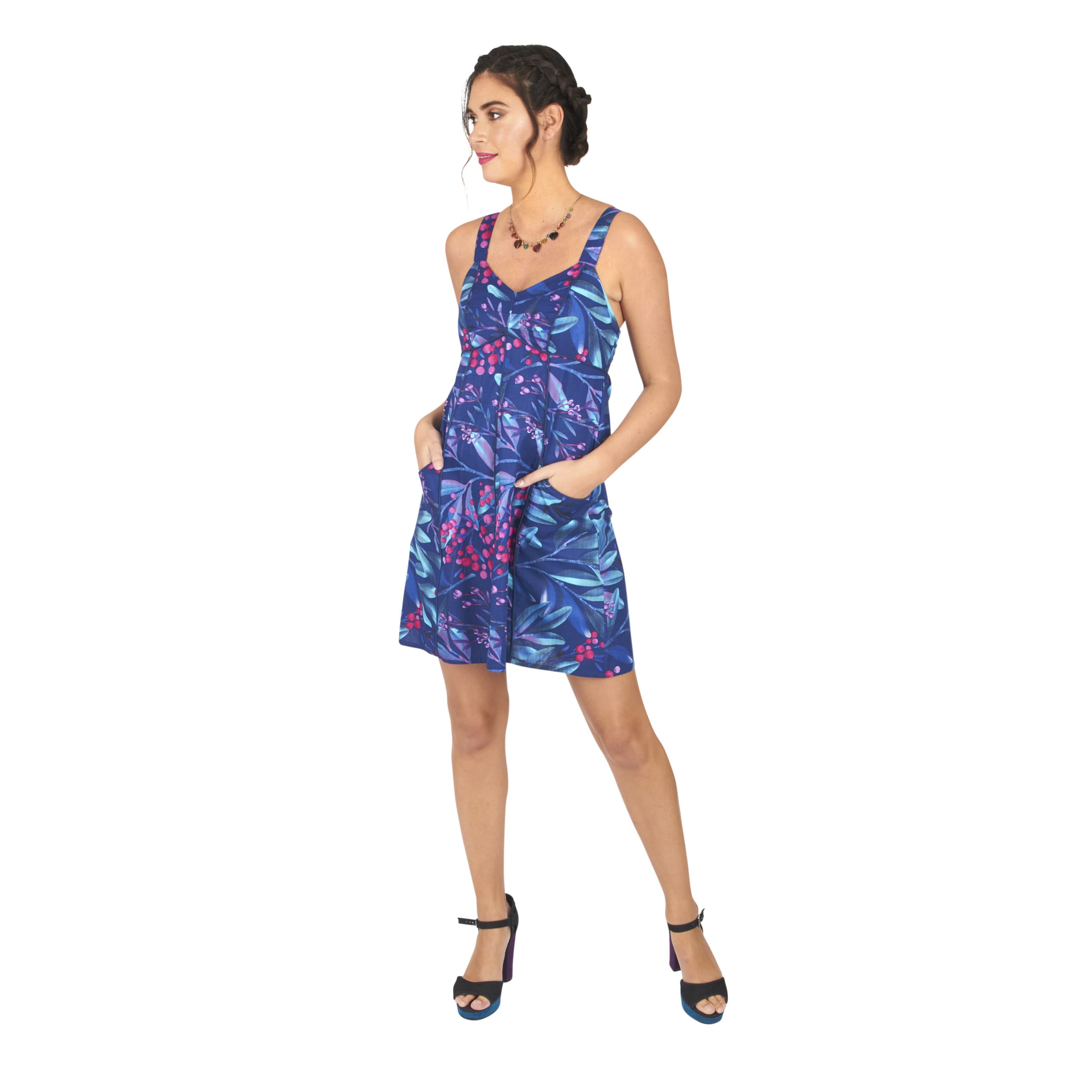 Robe été courte sans manches Merilyn - 100% coton - Akoustik Online