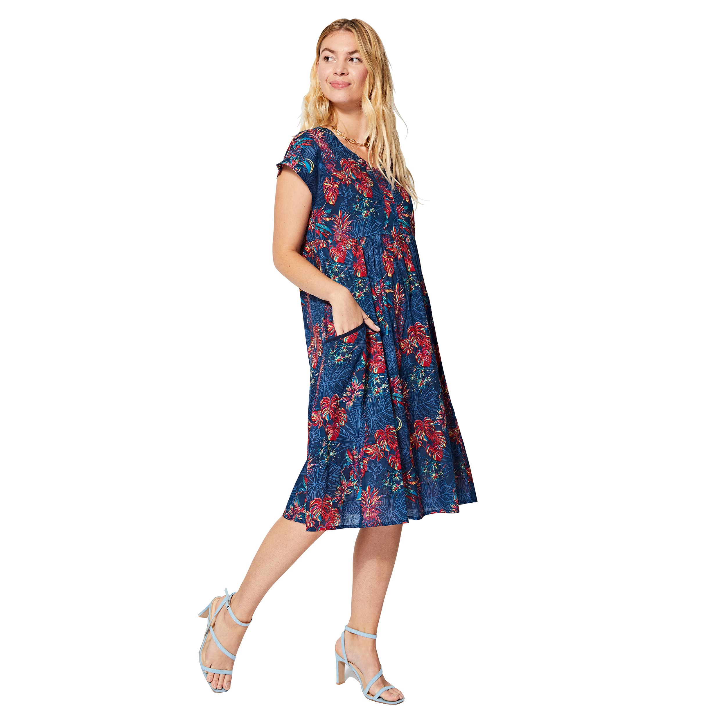 Robe été mi-longue manches courtes Helin - Akoustik Online