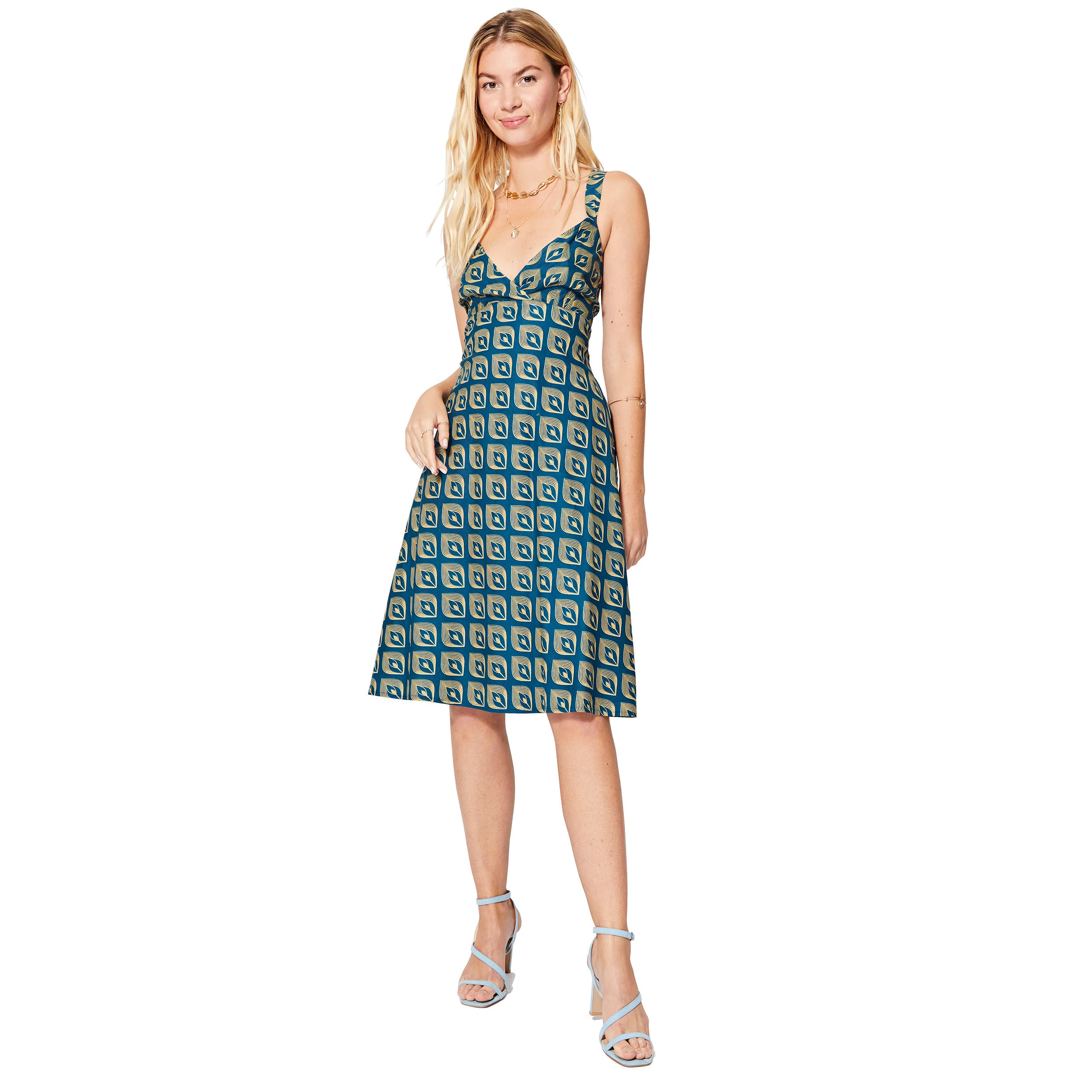 Robe été courte sans manches Hilde - 100% coton - Akoustik Online