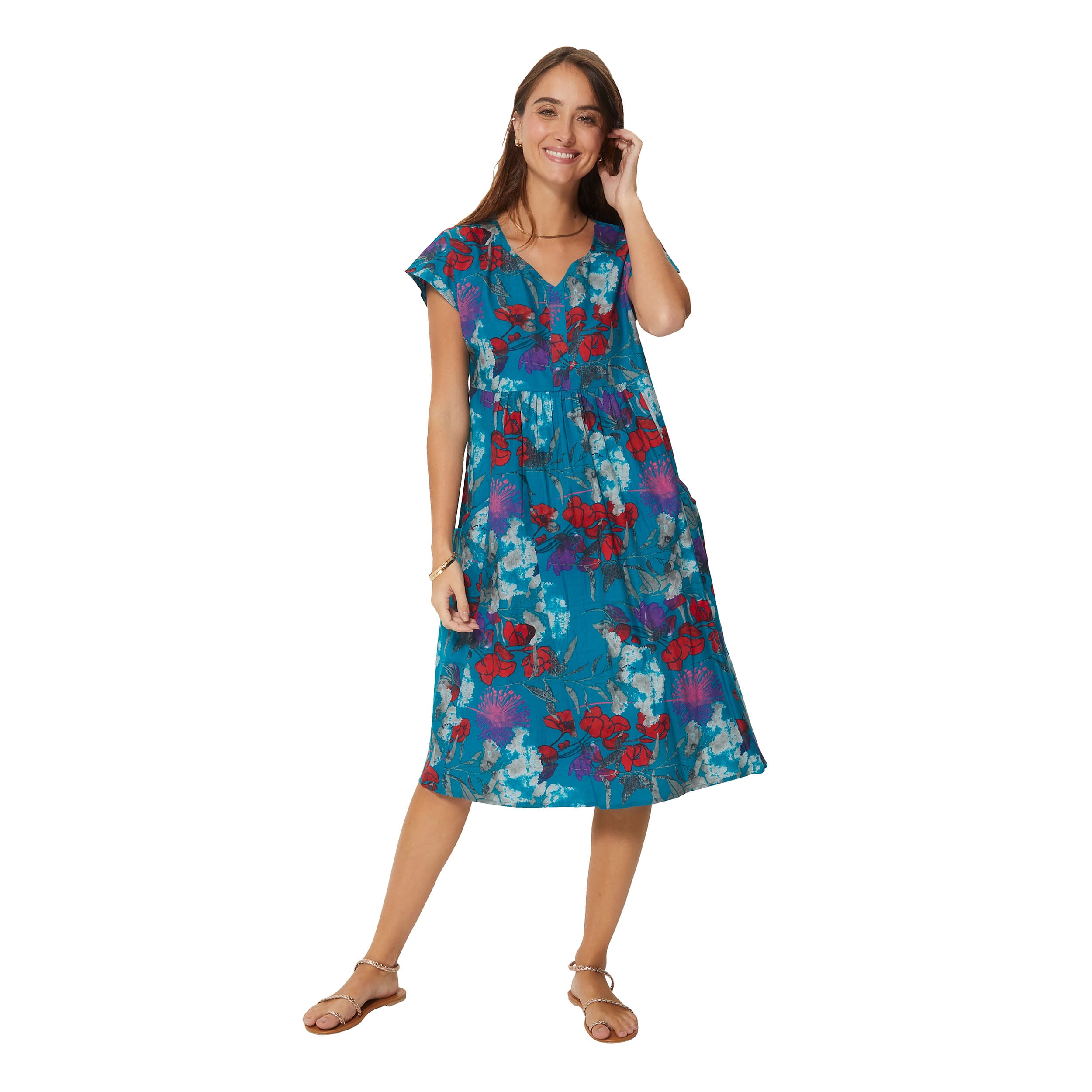 Robe été mi-longue manches courtes Latanya - Akoustik Online