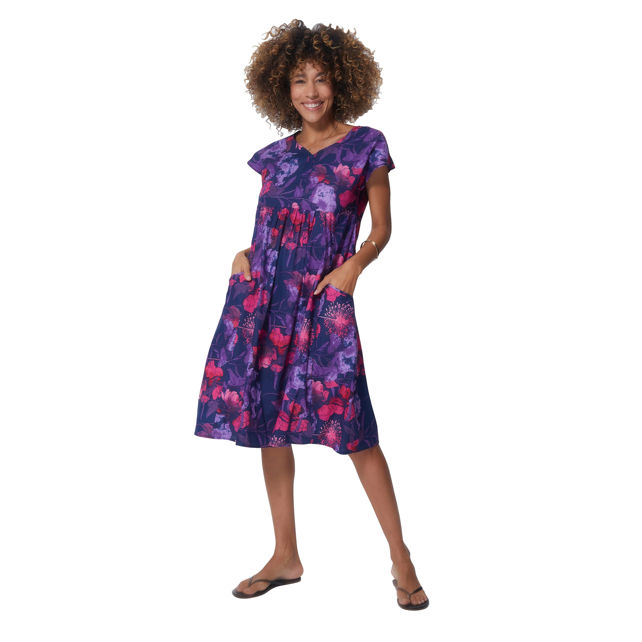 Robe été mi-longue manches courtes Honey - Akoustik Online