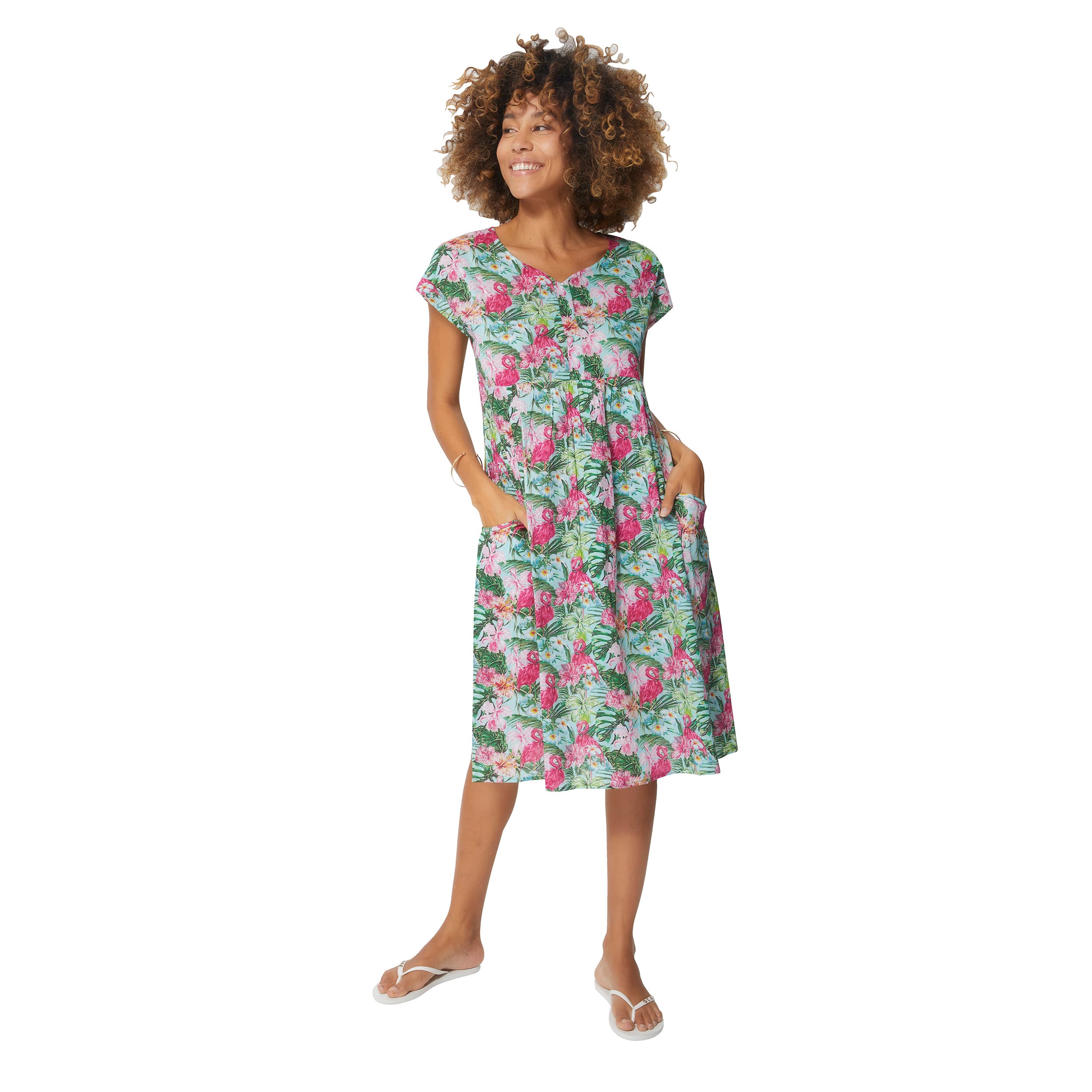 Robe été mi-longue manches courtes Danica - Akoustik Online