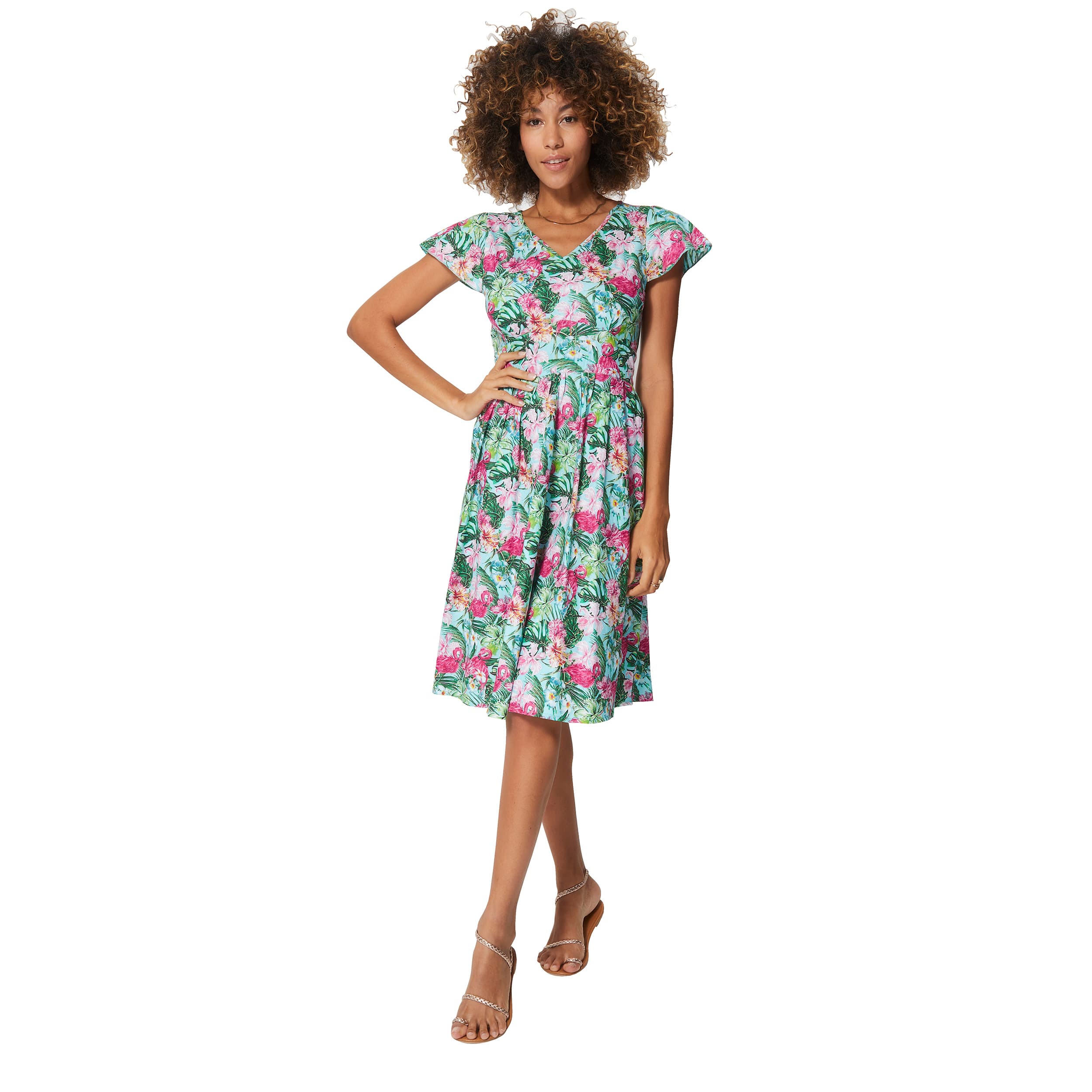 Robe été courte manches courtes Aliya - 100% coton - Akoustik Online