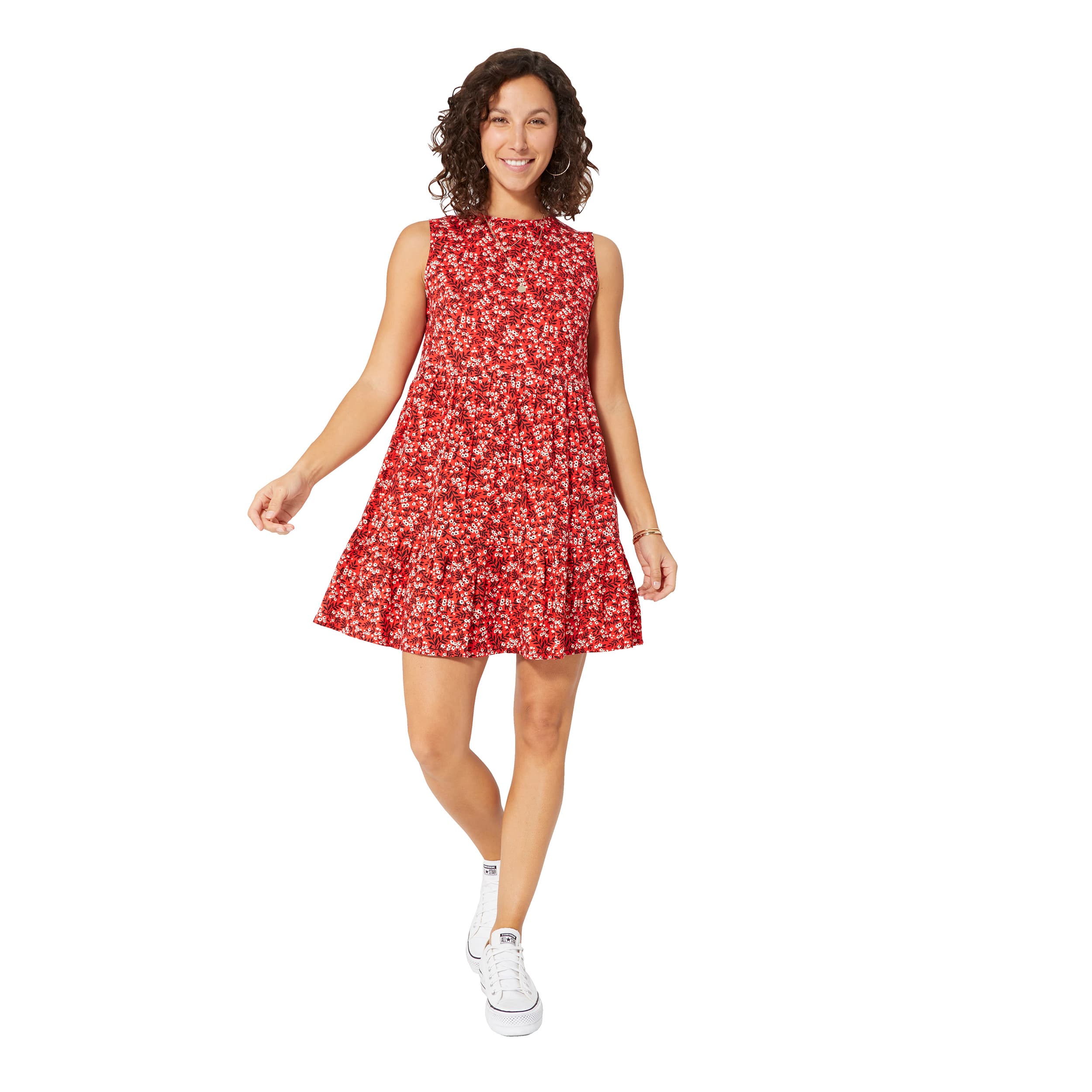Robe été courte sans manches Bronwen - 100% coton - Akoustik Online