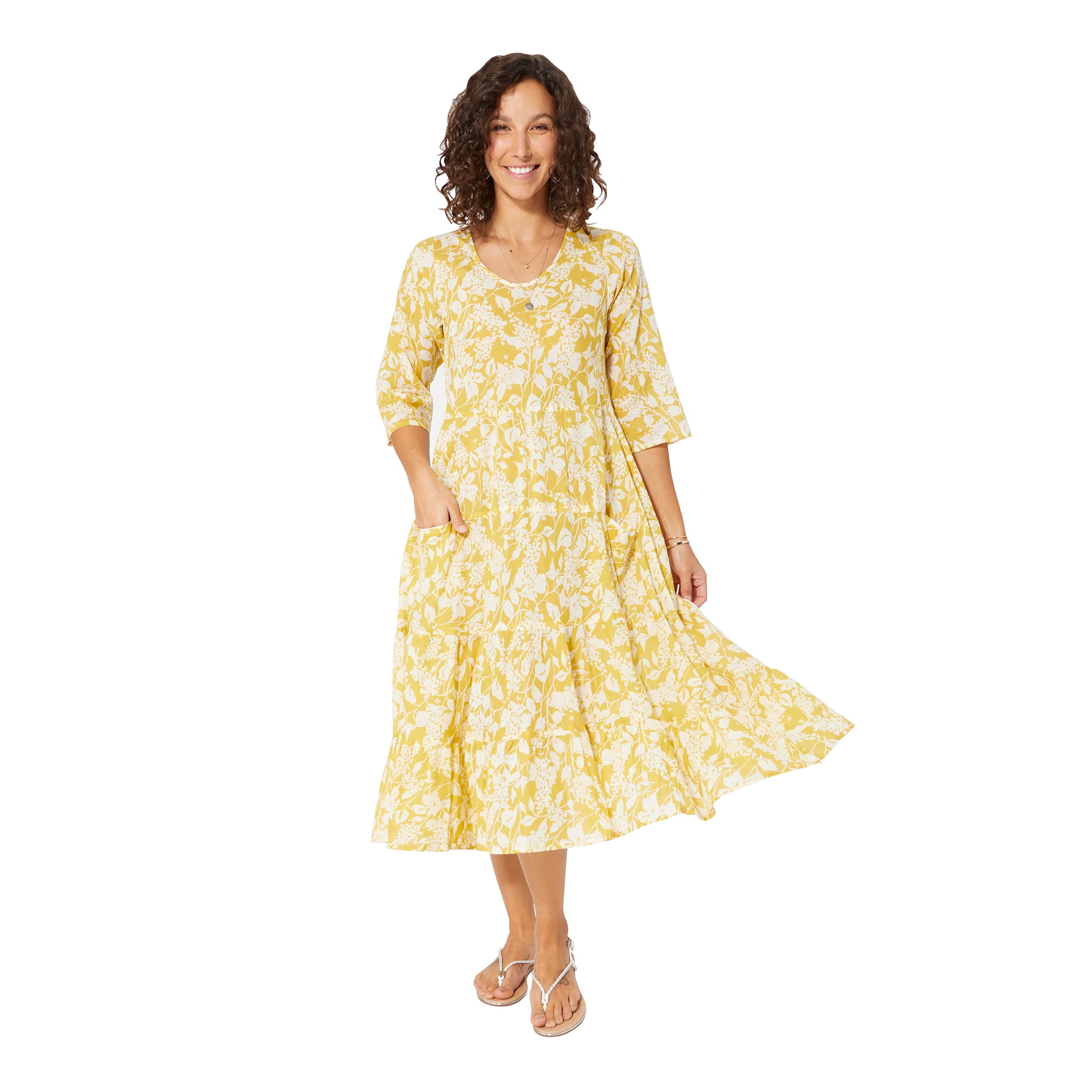 Robe été mi-longue manches 3/4 Franciscus - Akoustik Online