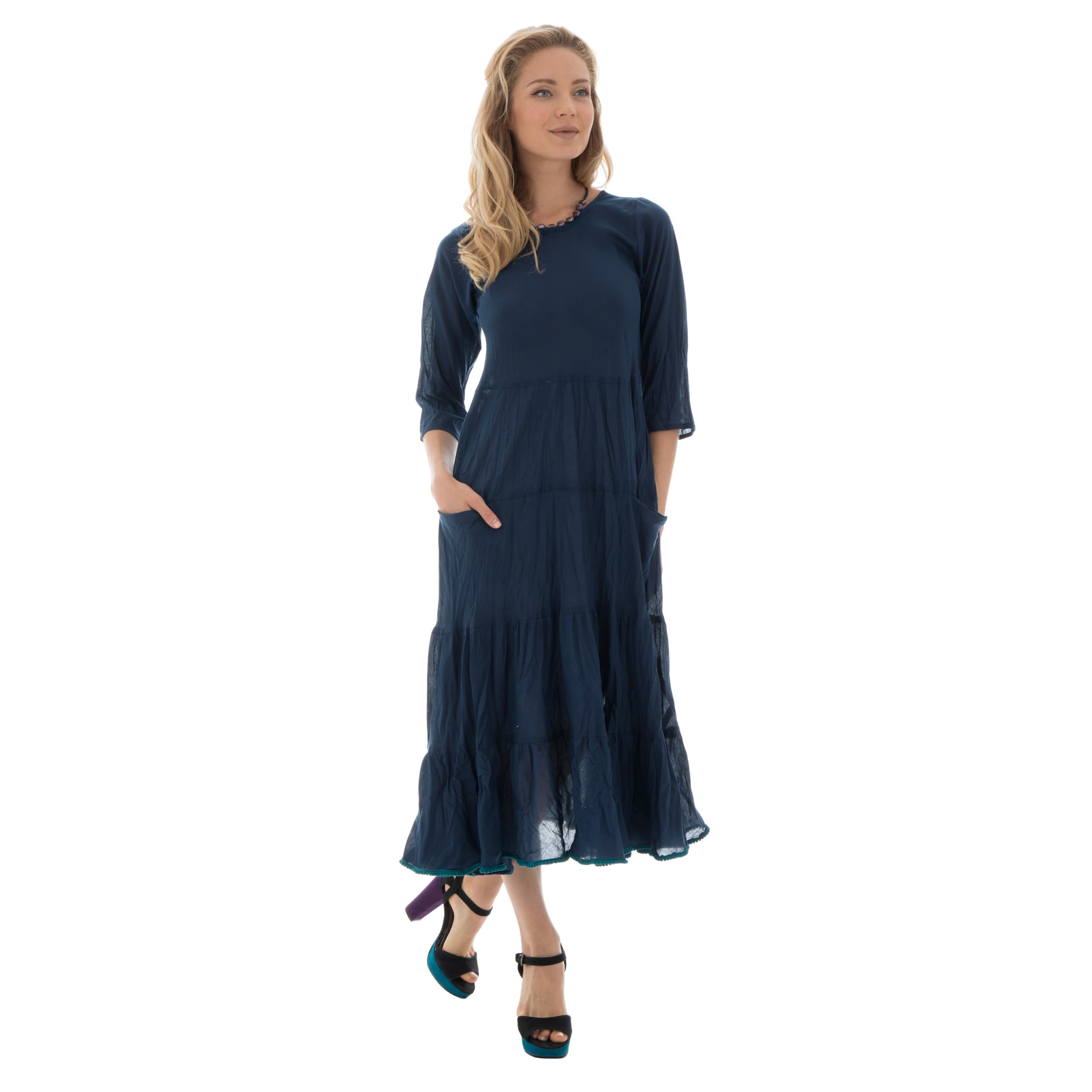 Robe été Liffey - 100% coton - bleu marine - Akoustik Online